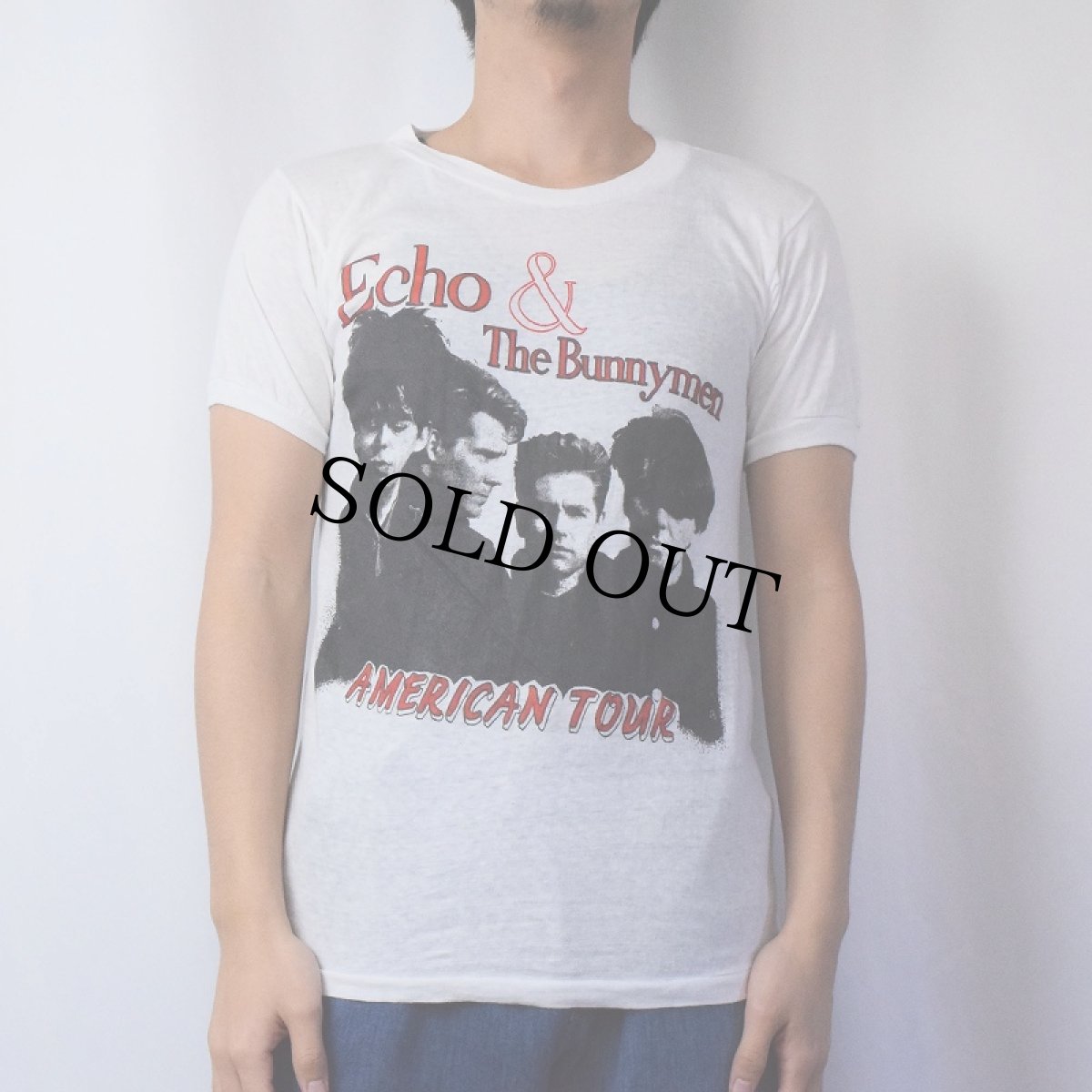 画像3: 【SALE】 70〜80's Echo & The Bunnymen ポストパンクバンド ツアーTシャツ L (3)
