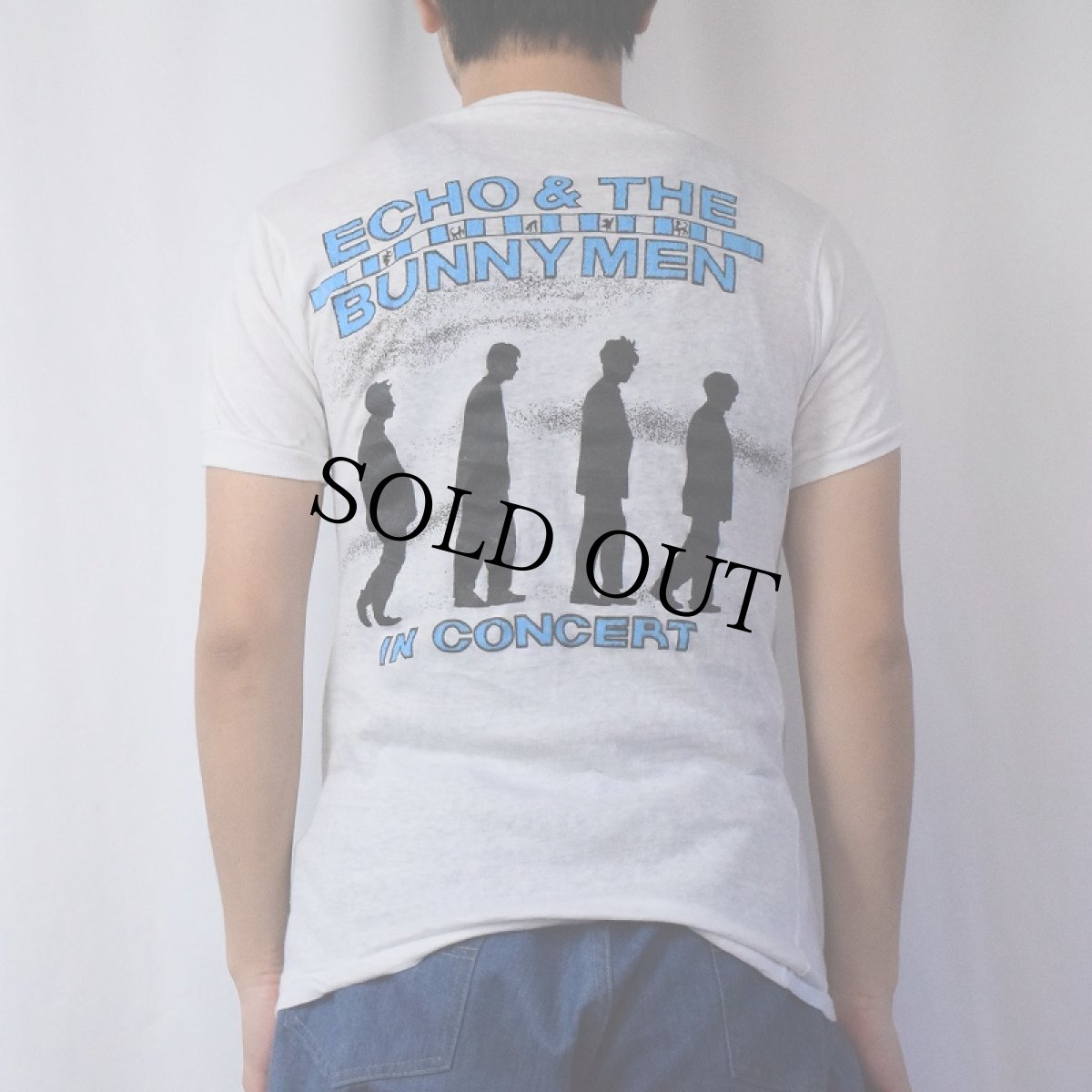 画像4: 【SALE】 70〜80's Echo & The Bunnymen ポストパンクバンド ツアーTシャツ L (4)