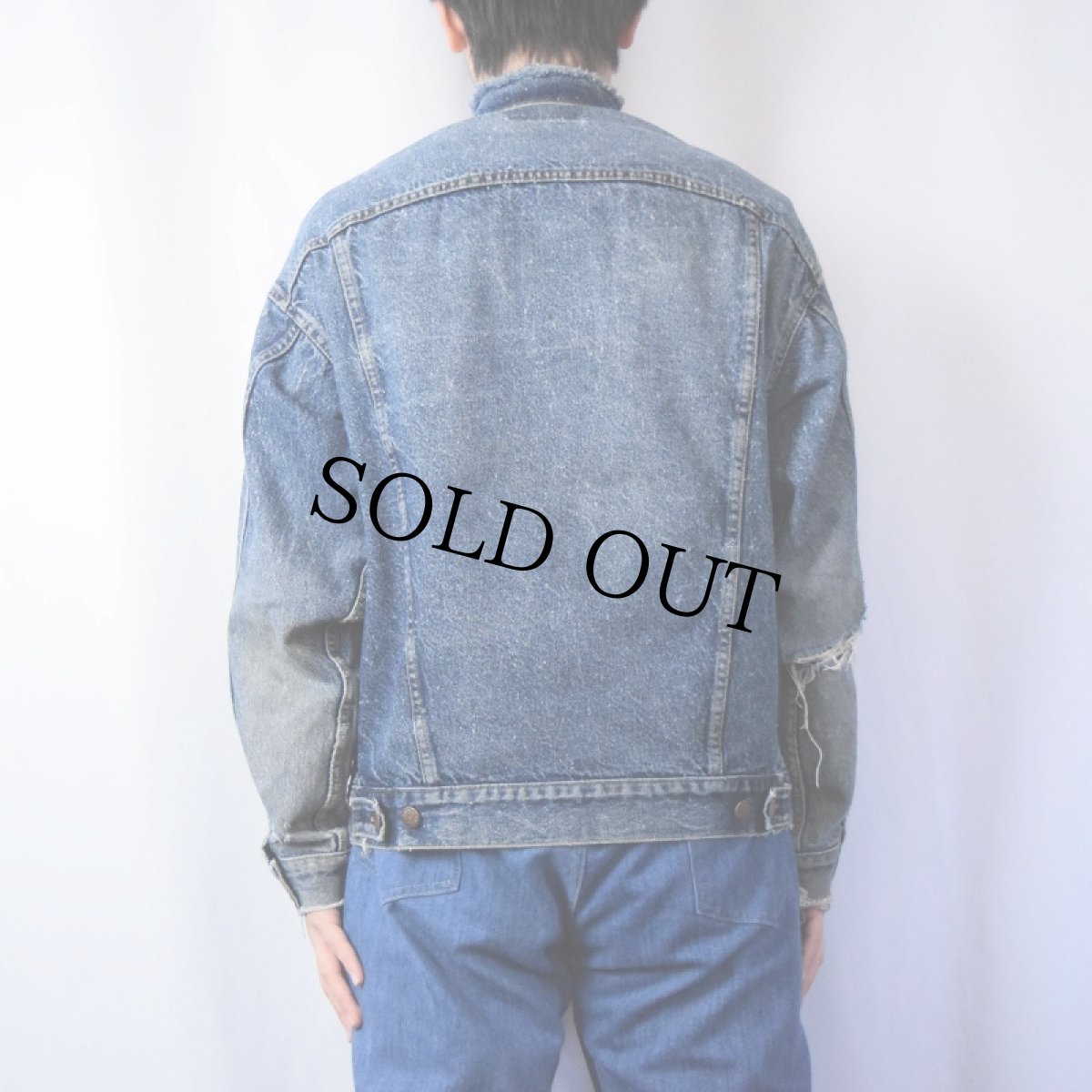 画像3: 80's Levi's 70507-0229 USA製 ギャラクティックウォッシュ デニムジャケット (3)