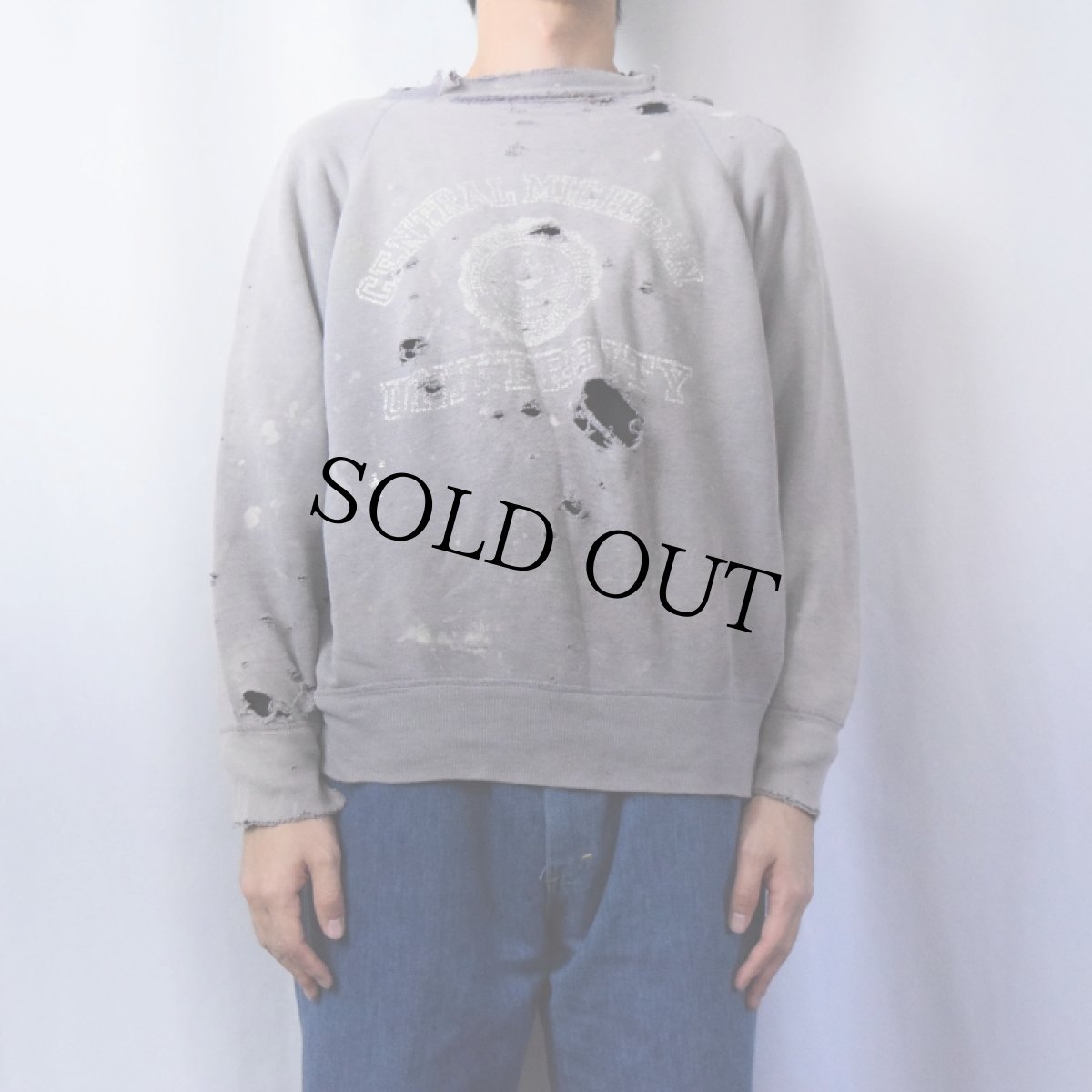 画像2: 60's CENTRAL MICHIGAN UNIVERSITY プリントスウェット (2)