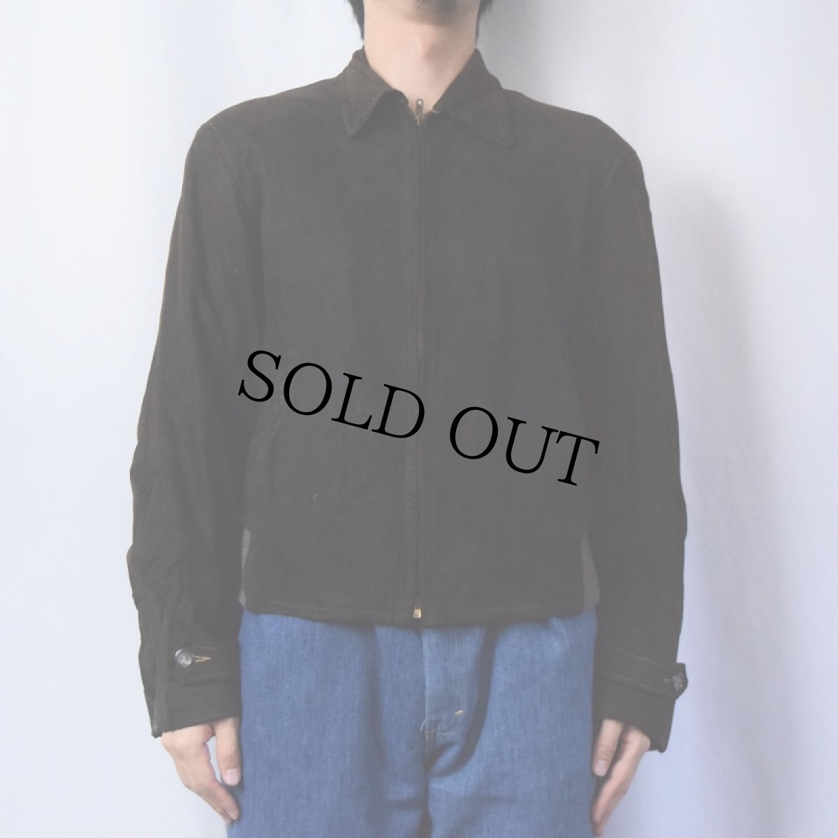 画像2: 50's ZERO KING ヌバックレザー スポーツジャケット (2)