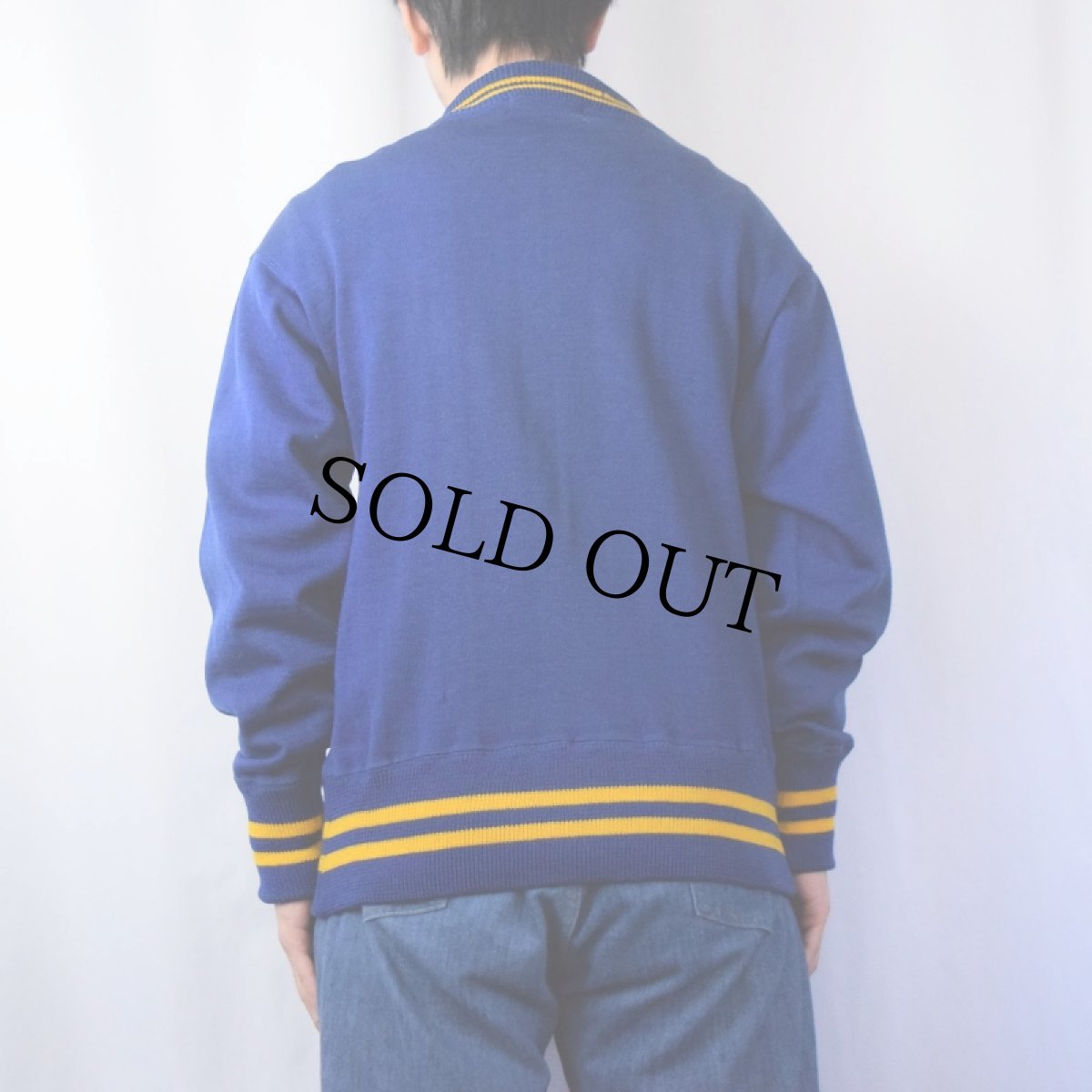 画像3: 40〜50's O'Shea KNITTING MILLS ボタンスタジャン 38 (3)