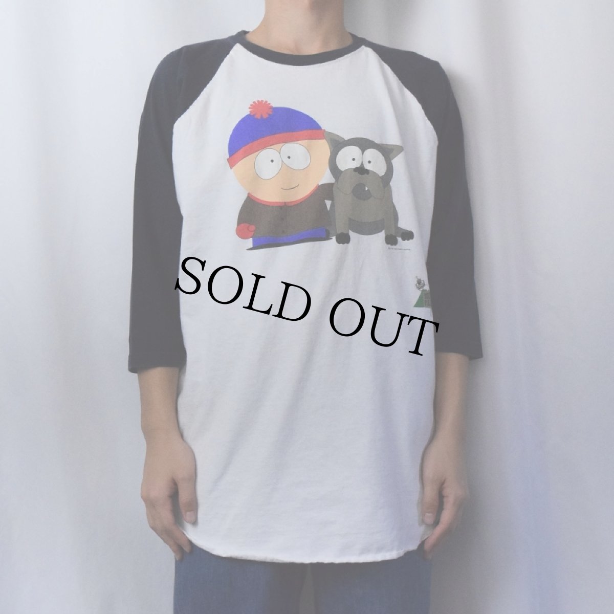 画像2: 90's SOUTH PARK USA製 キャラクタープリント ラグランTシャツ XL (2)