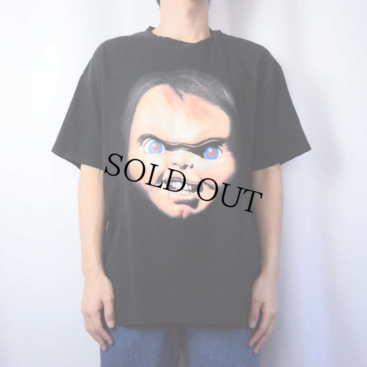 画像2: Chucky ホラー映画 キャラクタープリントTシャツ (2)