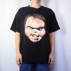 画像2: Chucky ホラー映画 キャラクタープリントTシャツ (2)