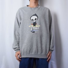 画像2: 90's blind skatebords USA製 プリントスウェット L (2)
