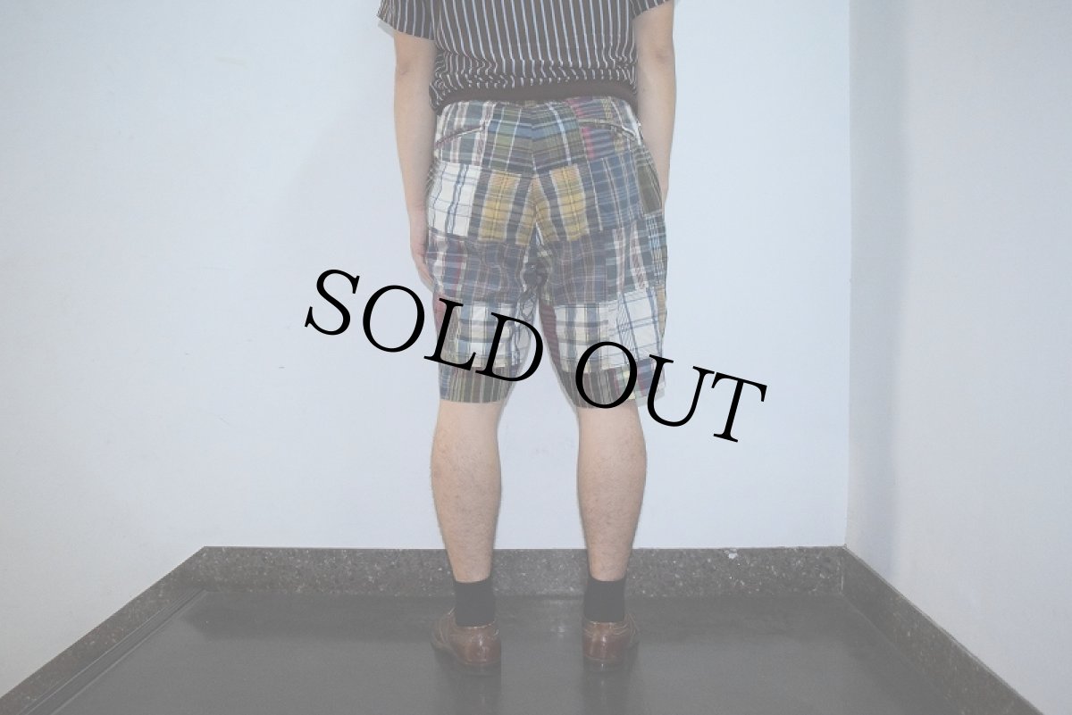 画像3: POLO Ralph Lauren インディアンマドラス パッチワークコットンショーツ W35 (3)