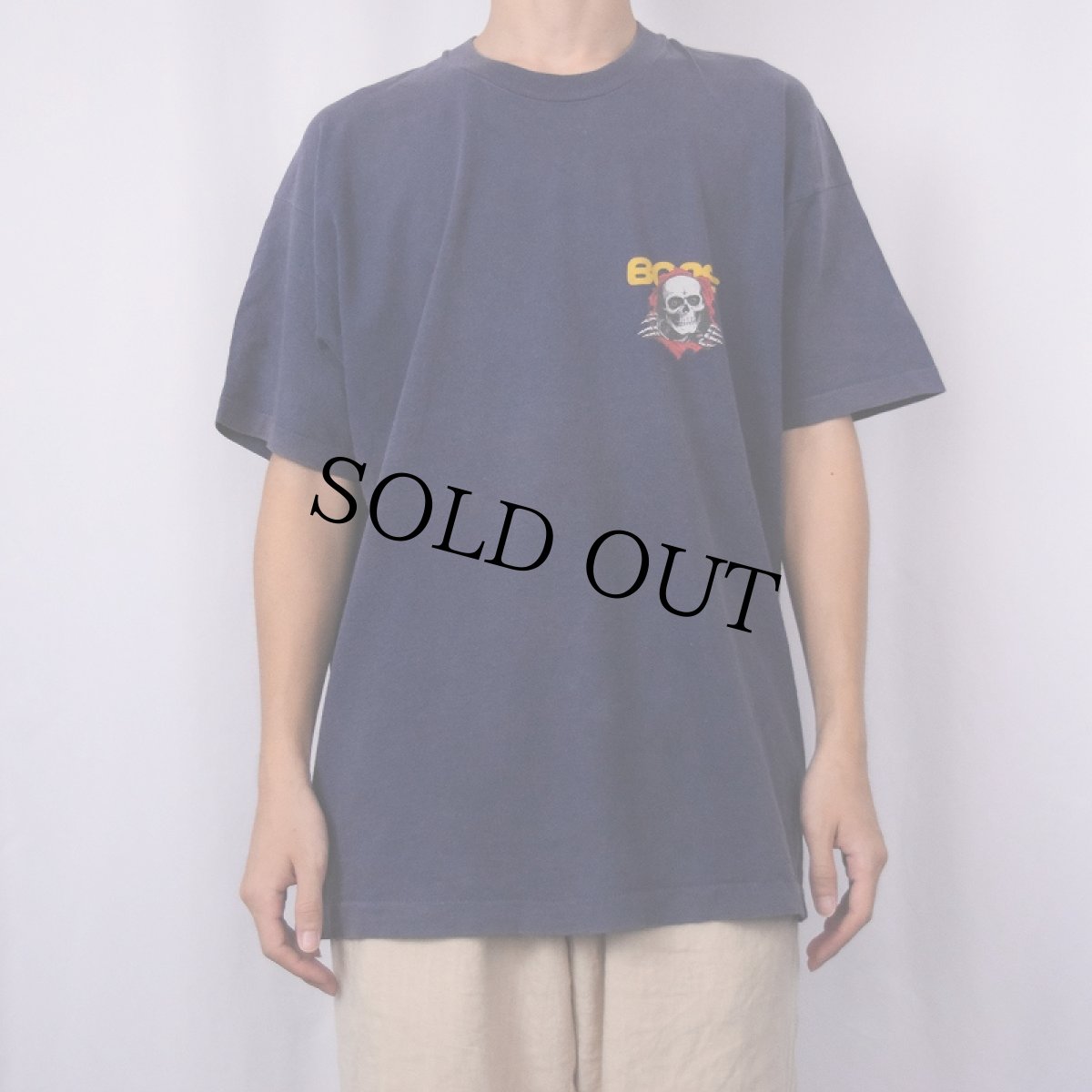 画像3: 90's FRUIT OF THE LOOM USA製 POWELL PERALTA  "BONES" プリントTシャツ NAVY XL (3)