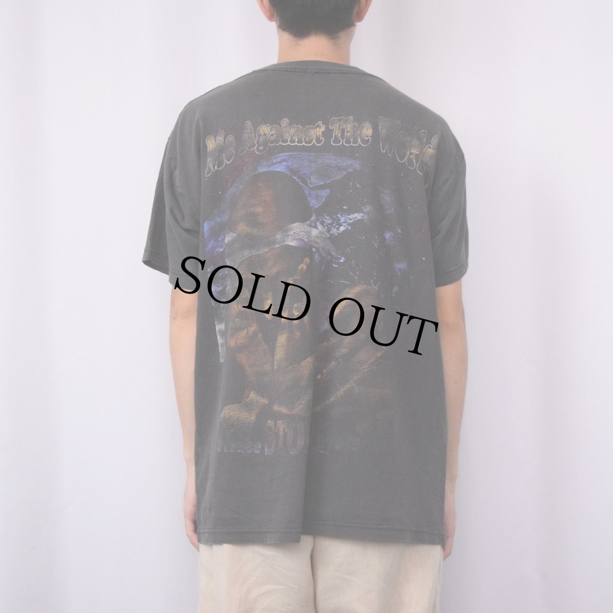 画像4: 2PAC "ALL EYES ON ME" ヒップホップ プリントTシャツ BLACK (4)