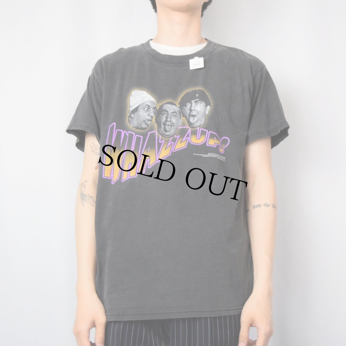 画像2: 2000's The Three Stooges コメディアンプリントTシャツ L (2)