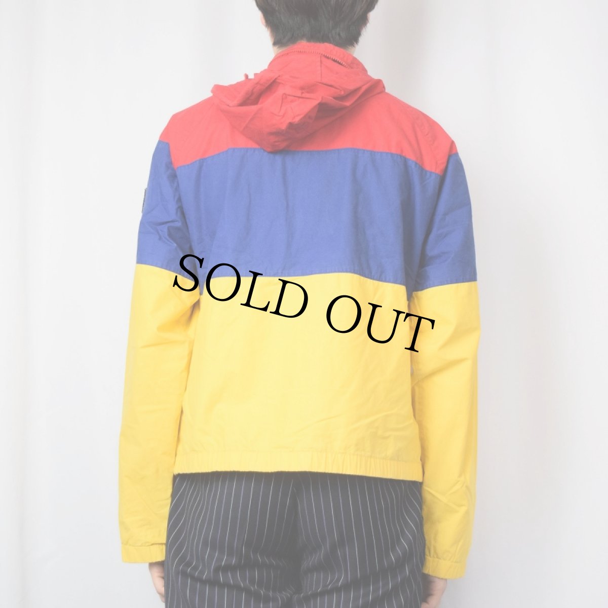 画像3: 90's POLO Ralph Lauren "UNI CREST PATCH" 切り替えコットンジャケット M (3)