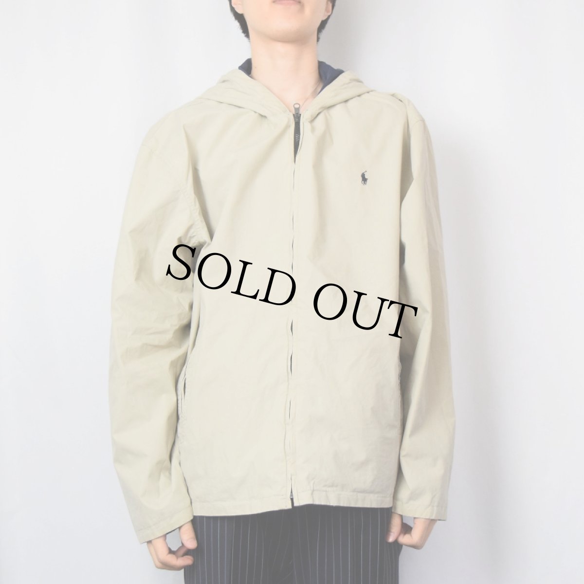 画像3: POLO Ralph Lauren リバーシブル フーデッドコットンジャケット XL (3)