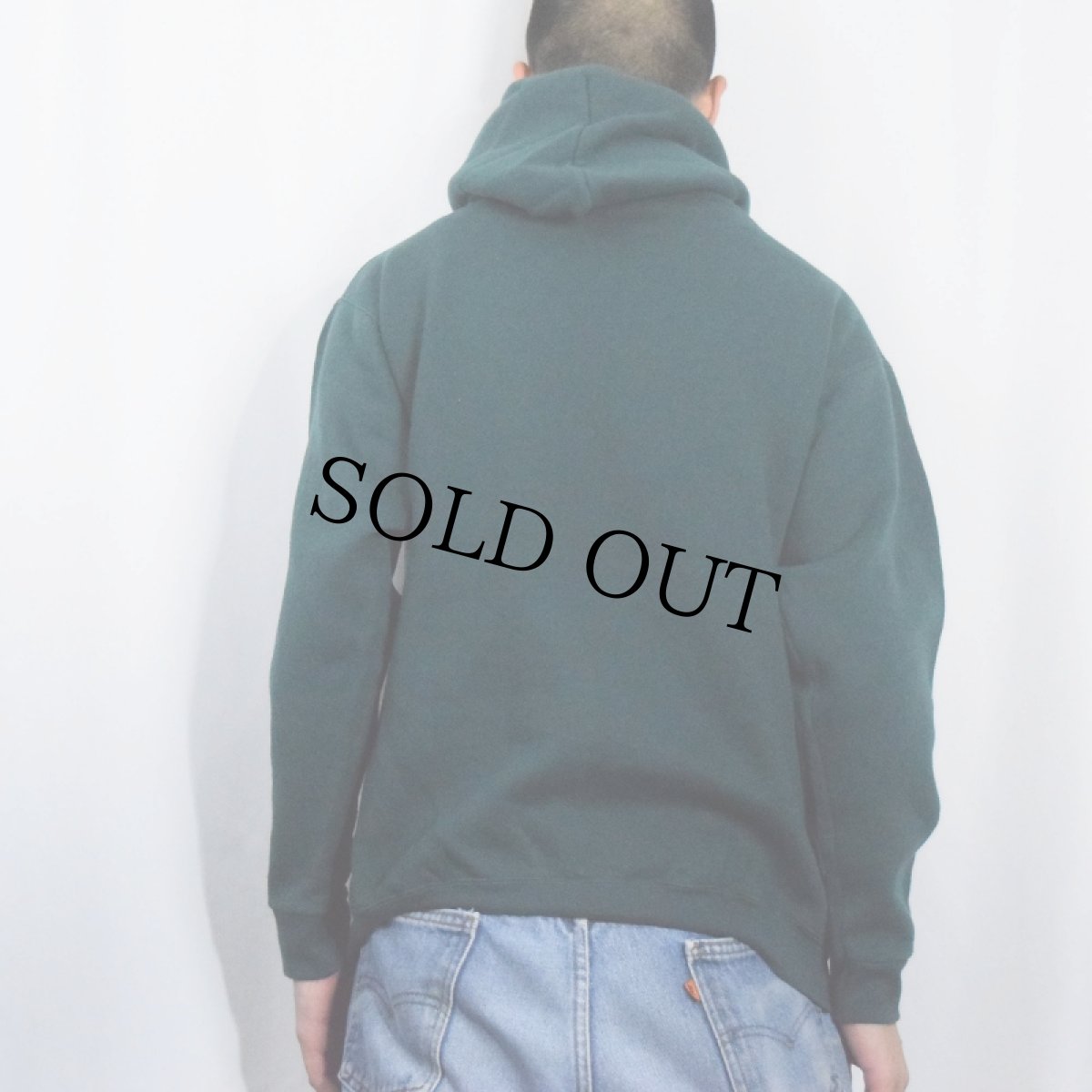 画像3: USA製 スウェットジップパーカー M (3)