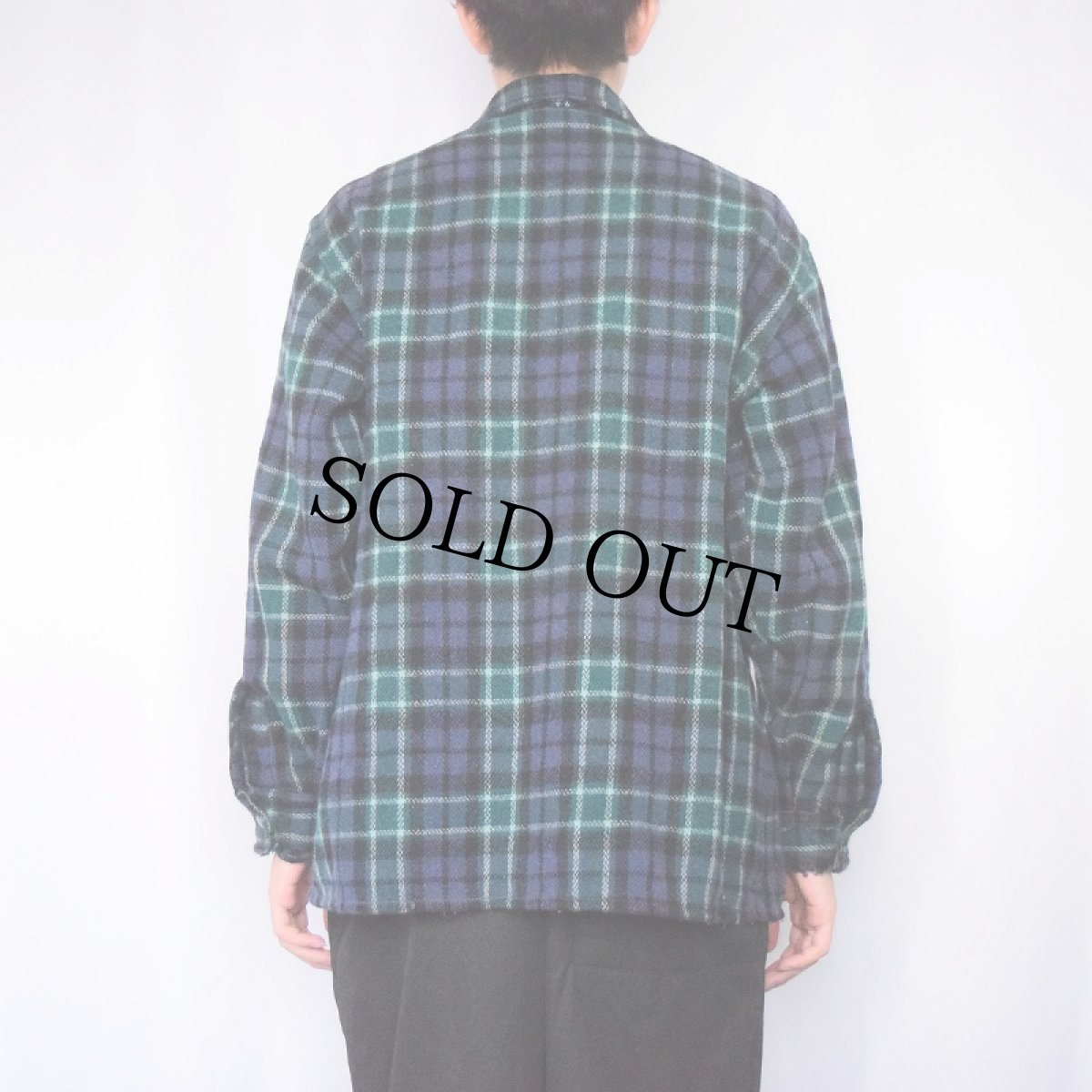 画像3: 40〜50's CARSS MACKINAW チェック柄 ウールシャツ (3)