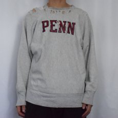 画像2: 80's Champion REVERSE WEAVE USA製 トリコタグ "PENNSYLVANIA" プリントスウェット XL (2)