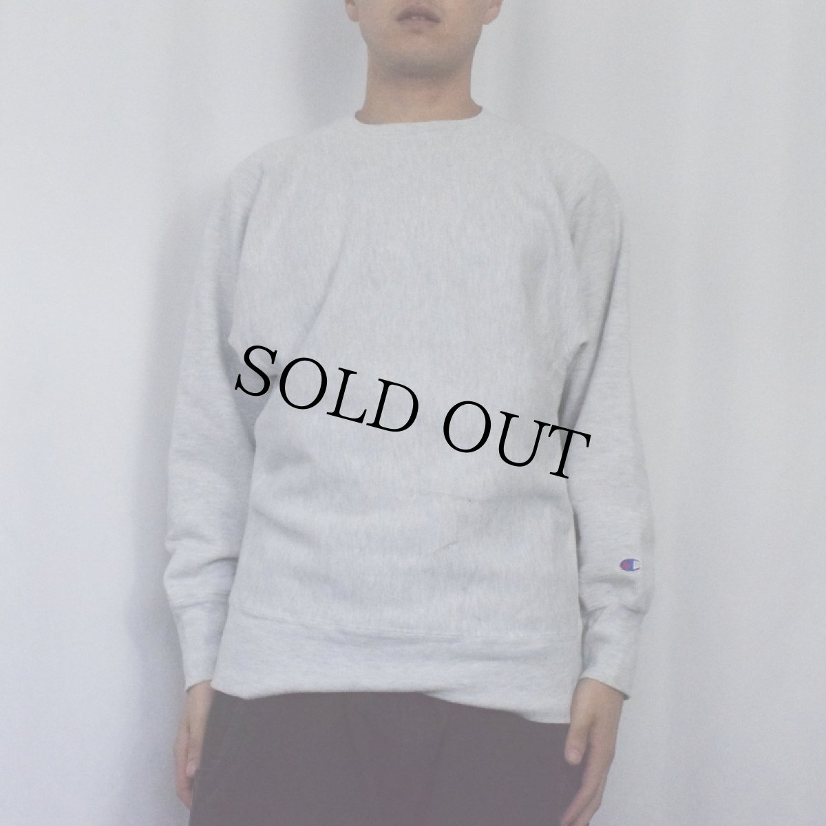 画像2: 90's〜 Champion REVERSE WEAVE 目無し スウェット L (2)