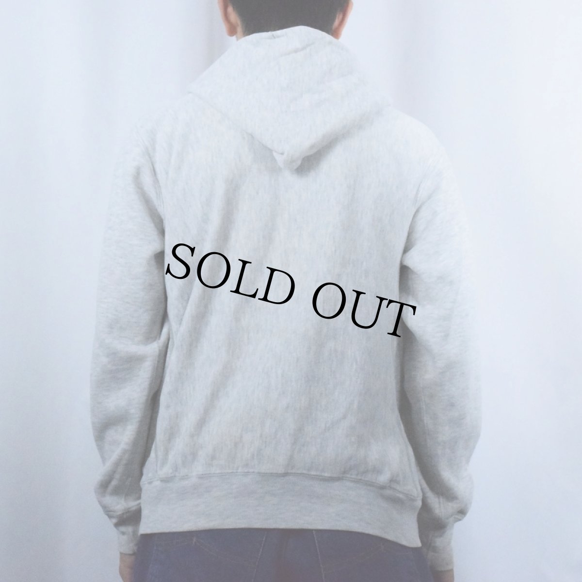 画像3: 90's Champion USA製 "ARMY" プリントスウェットジップパーカー M (3)