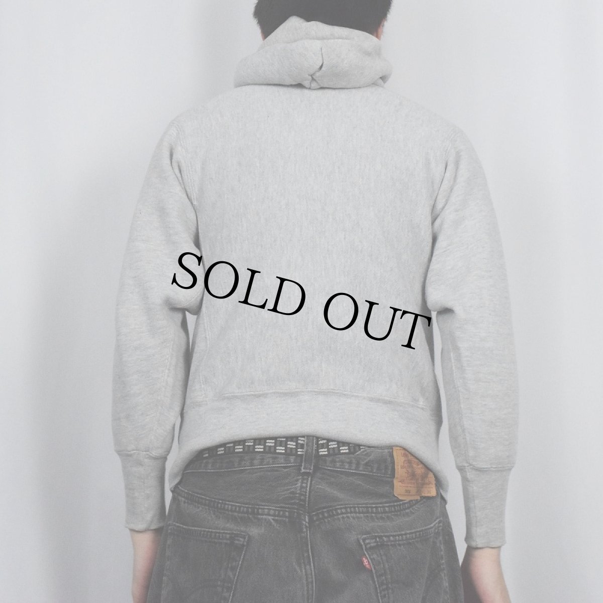 画像3: 70's Champion 青単色タグ REVERSE WEAVE USA製 "CASHMERE" スウェットフーディー S (3)