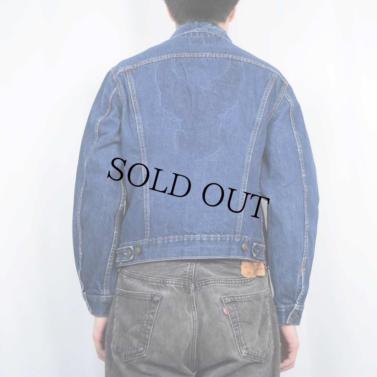 画像3: 60〜70's LEVI'S 70505 USA製 BIGE デニムジャケット size42 (3)