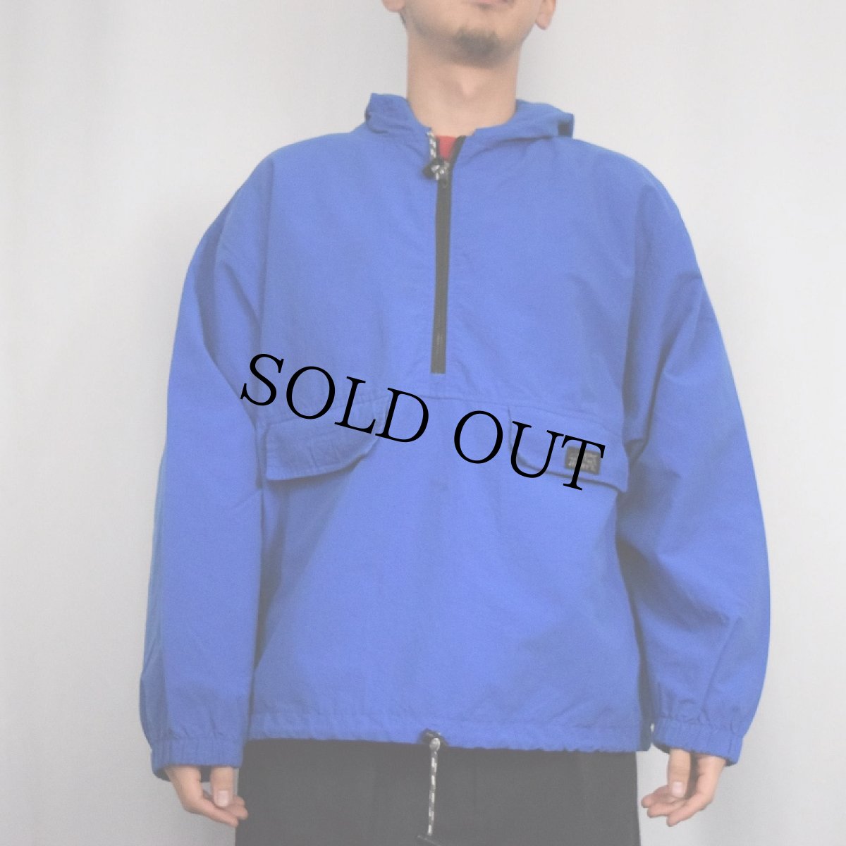 画像2: 80's JIMMY'Z USA製 ハーフジップ ナイロンプルオーバーパーカー M (2)