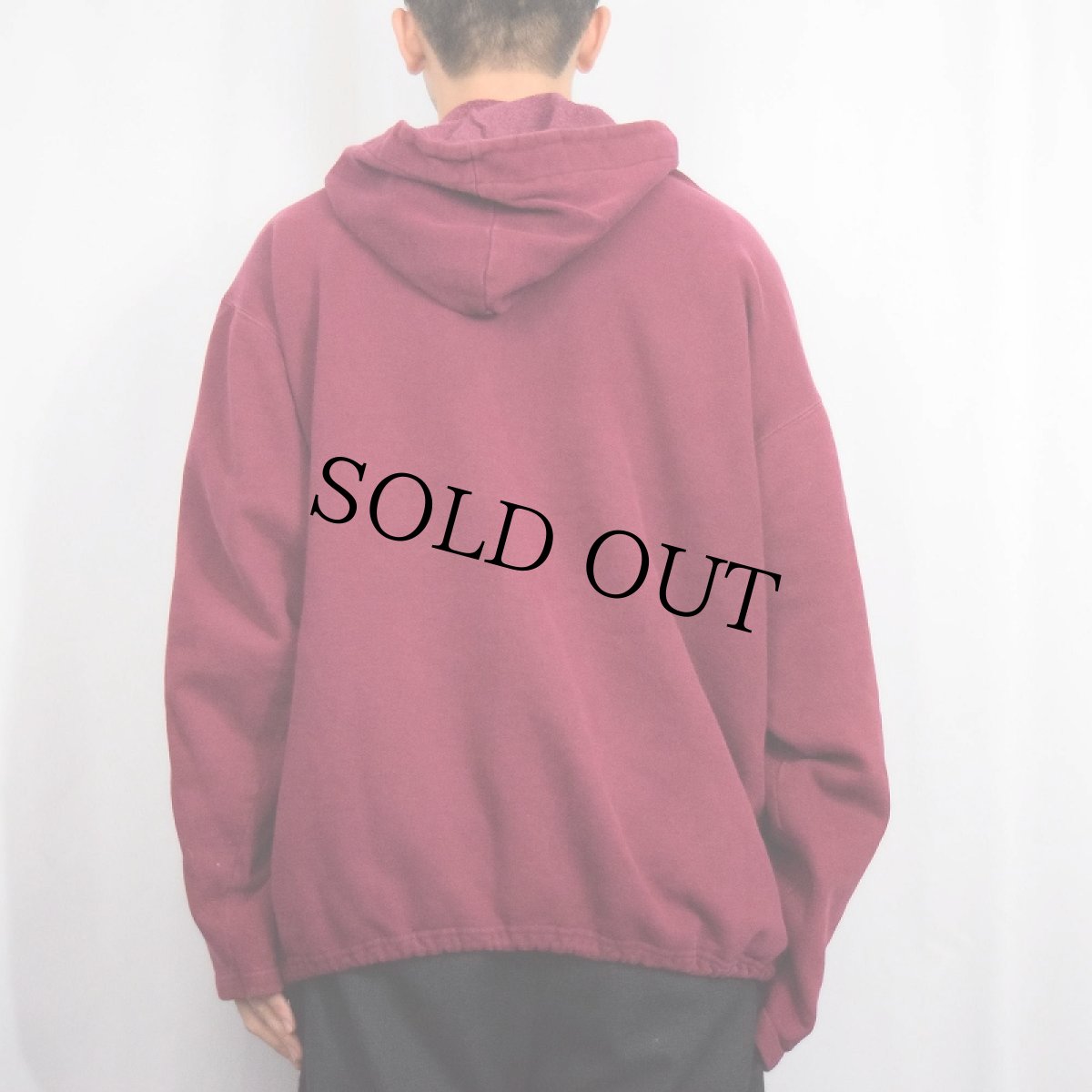 画像3: 80's STUSSY USA製 ロゴ刺繍 スウェットフーディー XL (3)