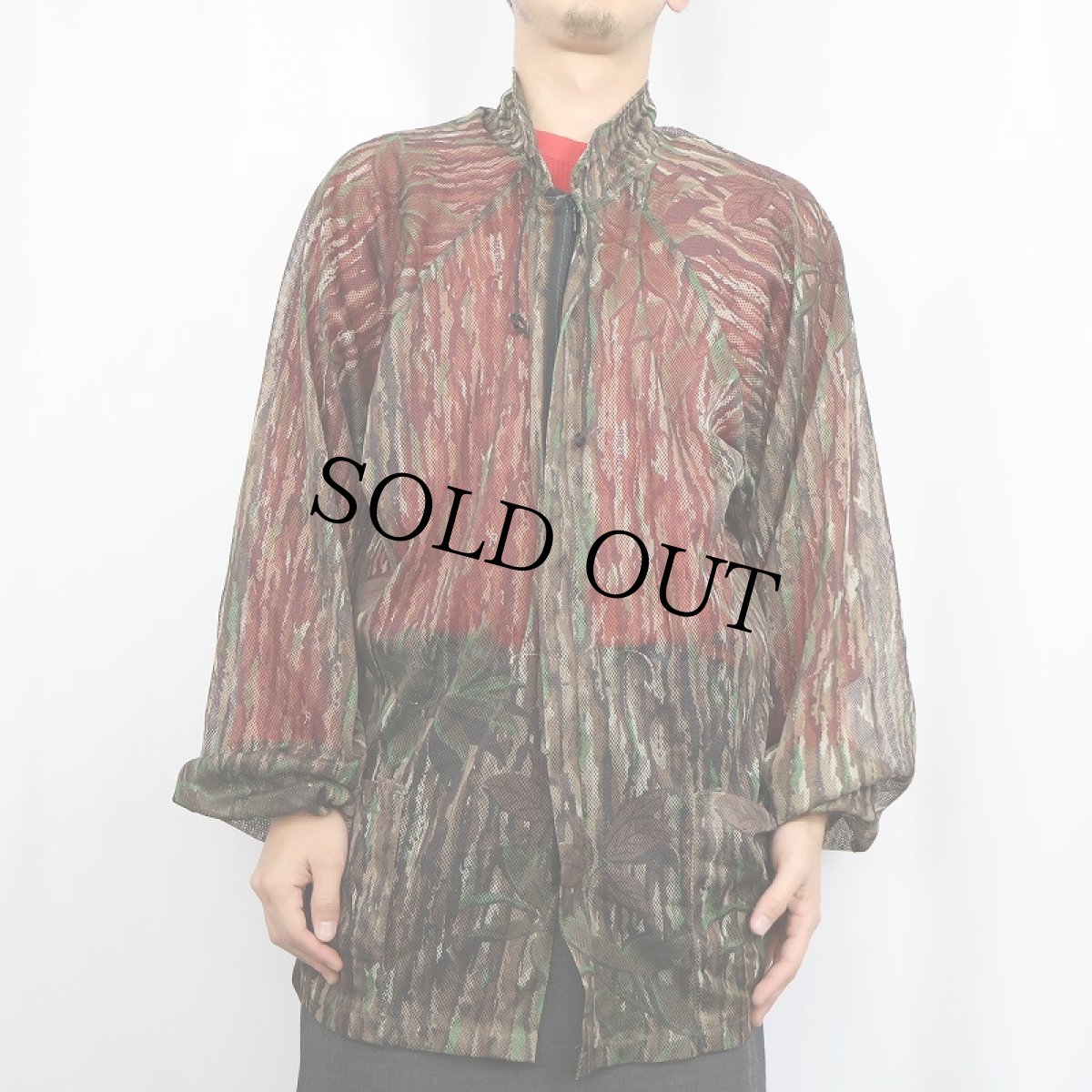 画像2: 90's RATTLERS BRAND USA製 リアルツリーカモ柄 メッシュジップジャケット XXL (2)