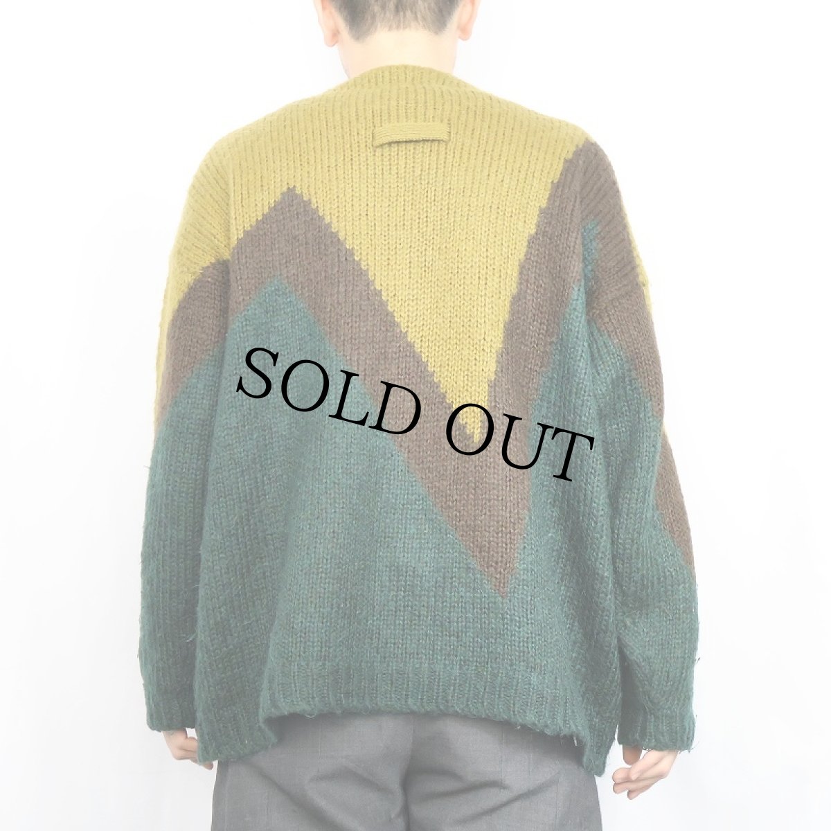 画像3: 90's KIKIT デザイン モヘアニットカーディガン M (3)