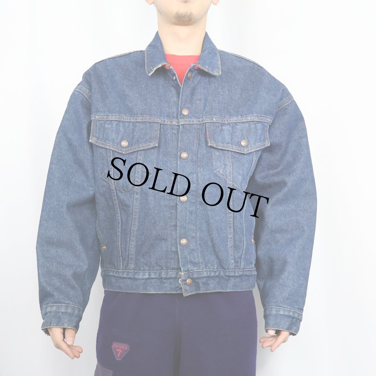 画像3: 90's Levi's リーバイス 70617-0291 リバーシブル デニムジャケット SMALL (3)