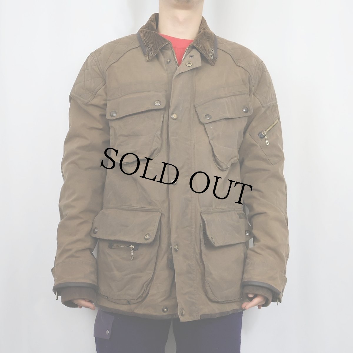 画像2: POLO Ralph Lauren モーターサイクル インターナショナル オイルドジャケット M (2)