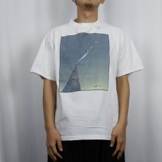 画像2: 90's Richard Stain "Man Reaching For A Star" アートプリントTシャツ (2)