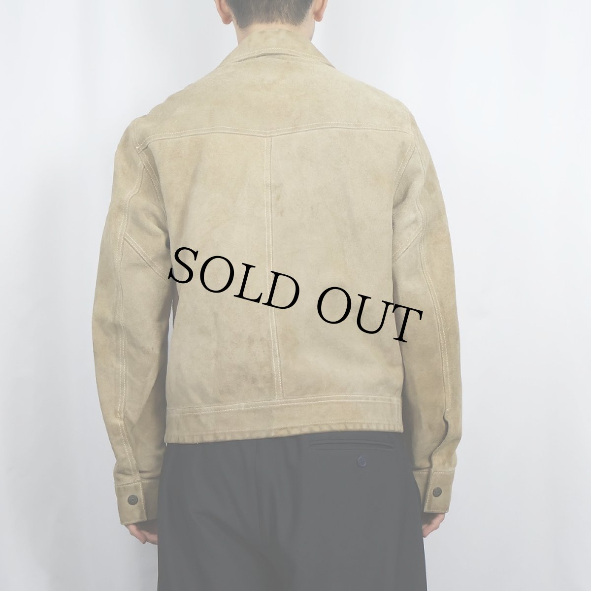 画像3: 70's Levi's オレンジタブ スエードレザージャケット M (3)