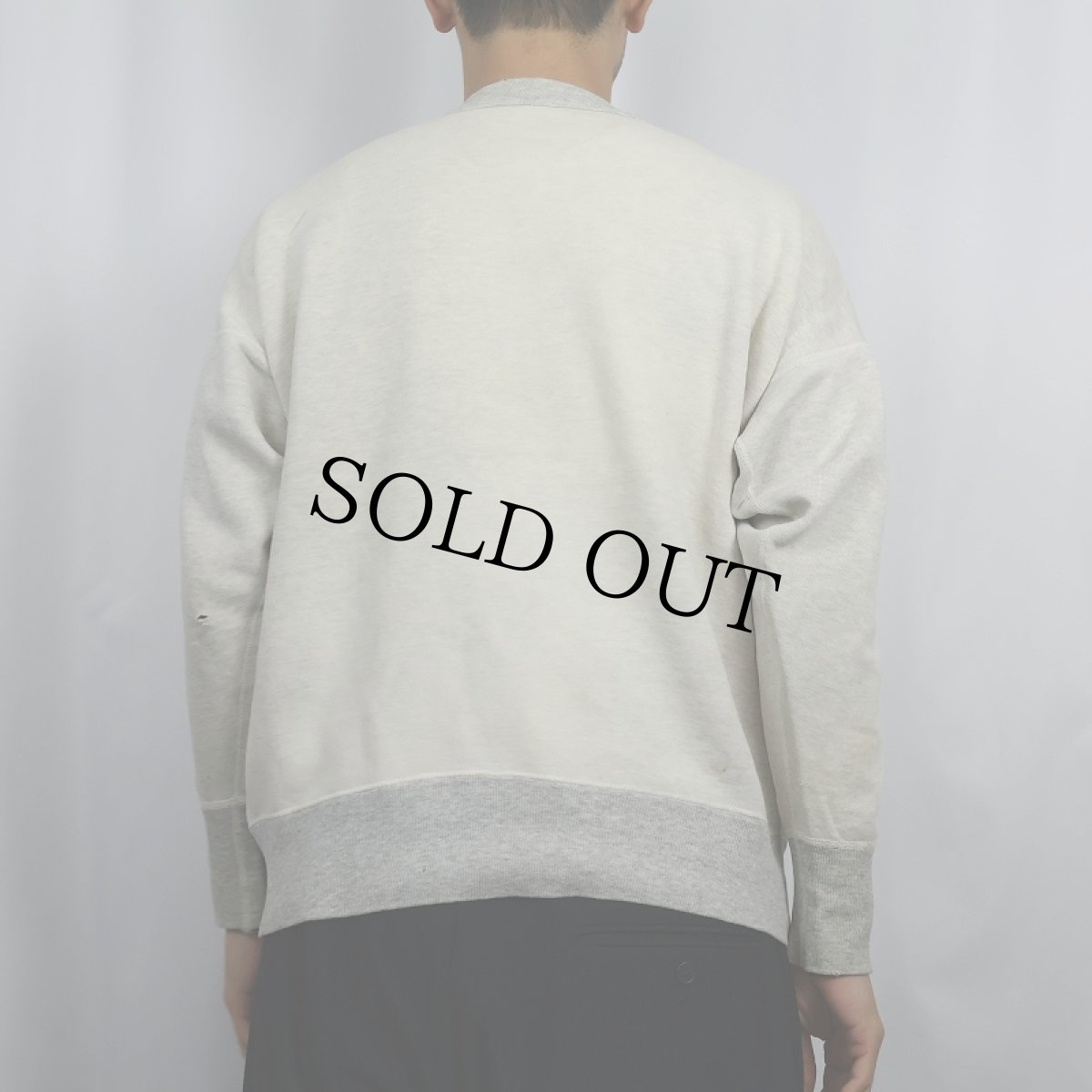 画像3: 50's 前V はめ込みガゼット 2トーンスウェット (3)