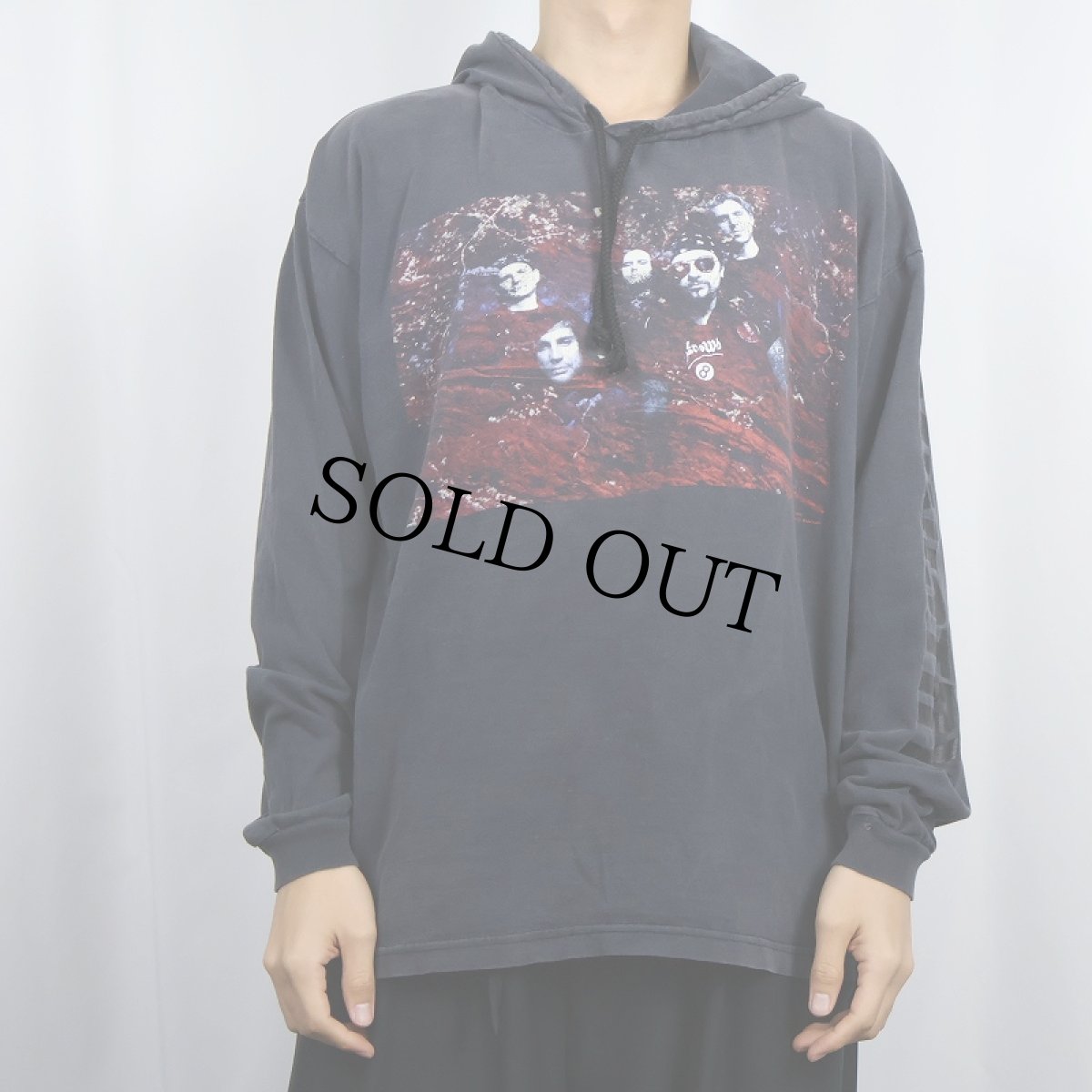 画像2: 90's MINISTRY USA製 インダストリアルメタルバンド Tパーカー BLACK XL (2)