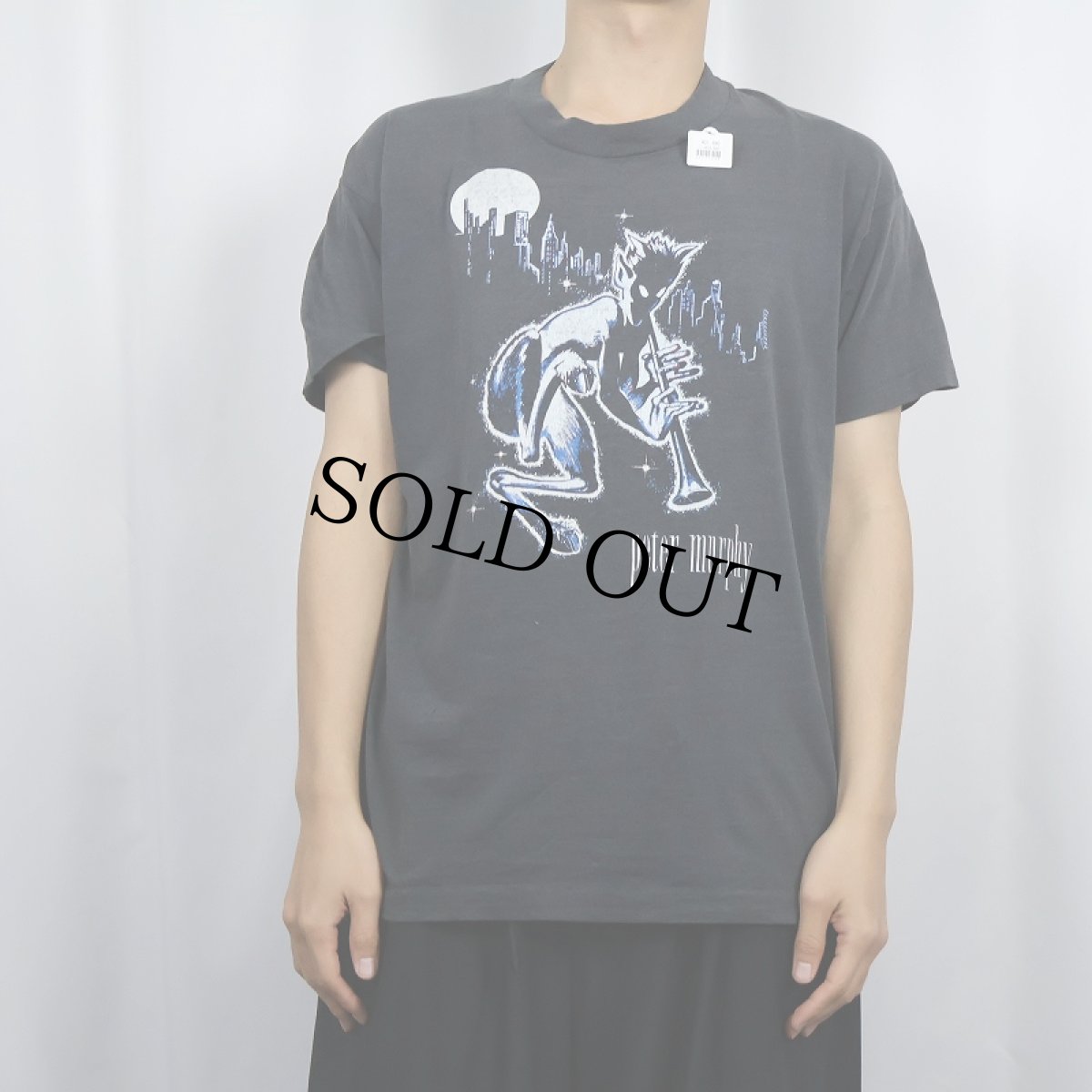 画像3: 80's Peter Murphy ミュージシャンプリントTシャツ BLACK (3)