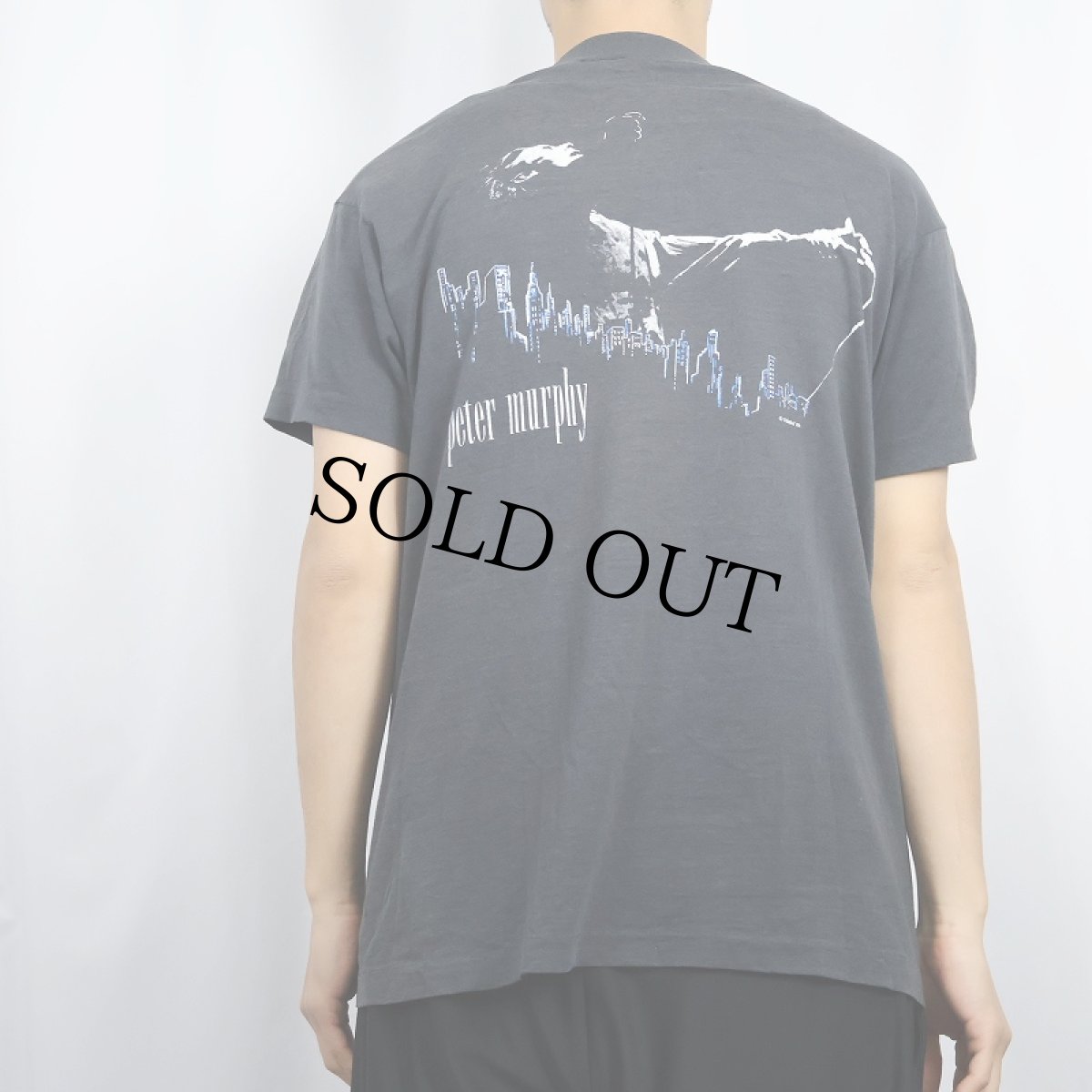 画像4: 80's Peter Murphy ミュージシャンプリントTシャツ BLACK (4)