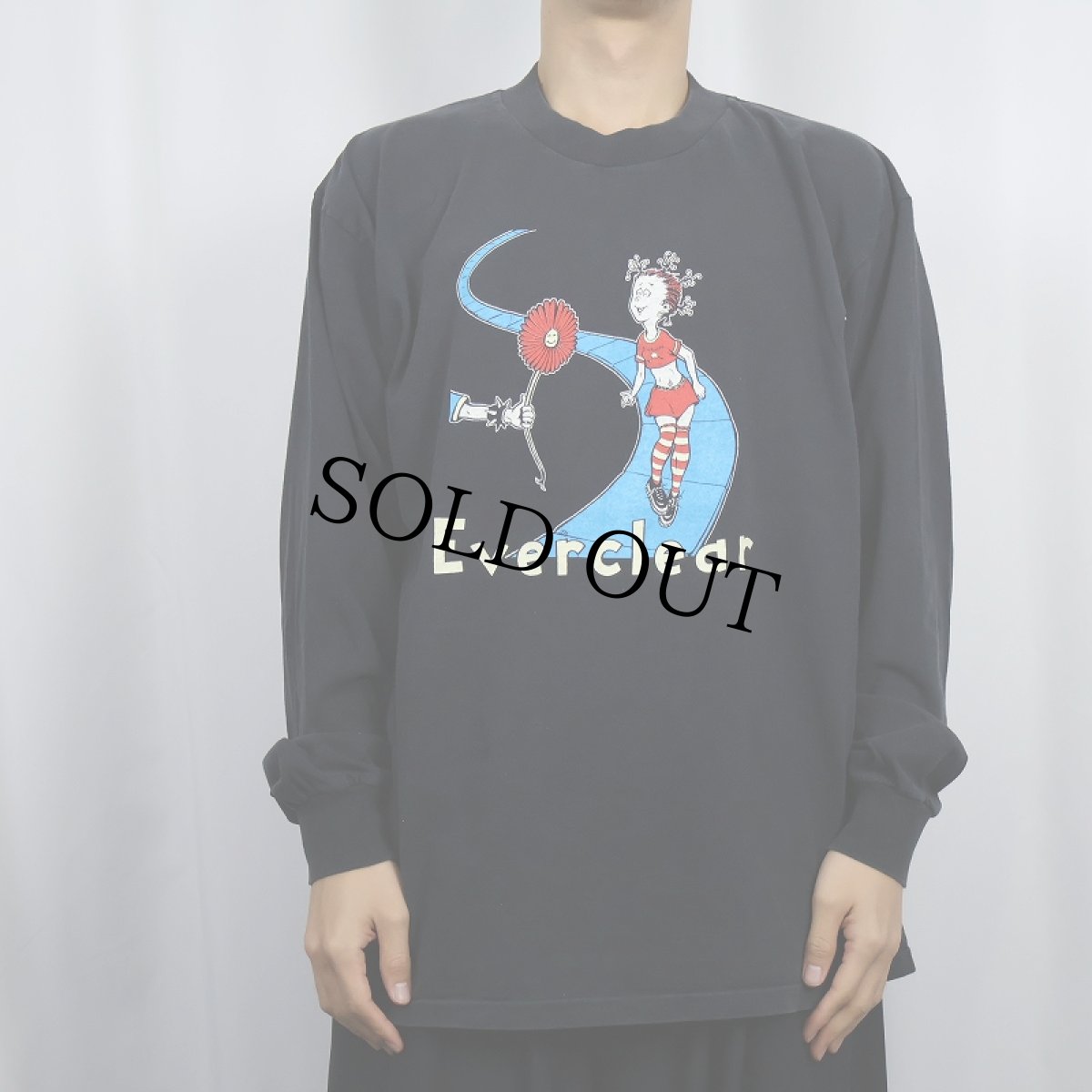 画像3: 90〜2000's Everclear USA製 "Punk as Fuck" Dr, Seuss パロディプリント ロックバンドロンT BLACK XL (3)