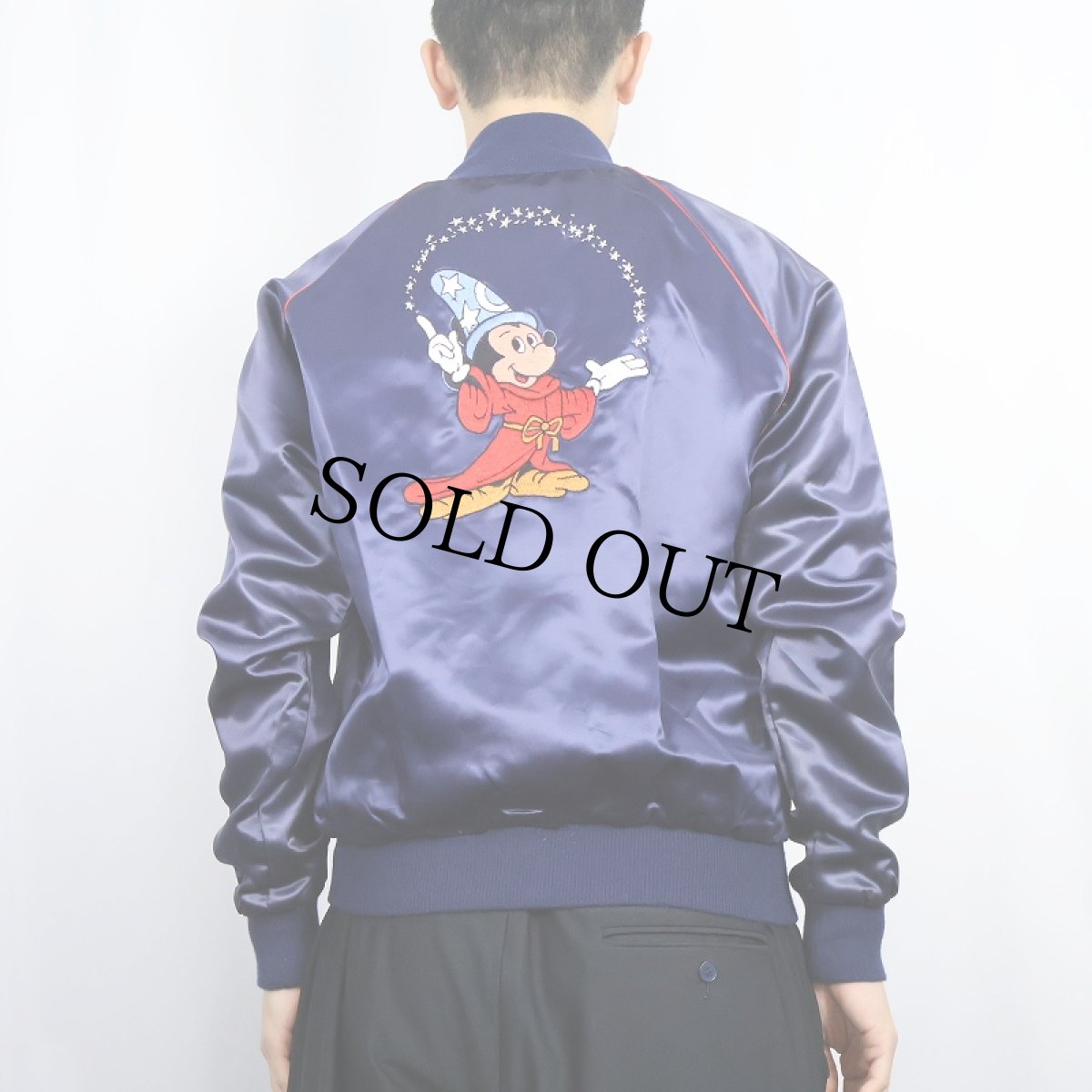 画像3: 80's Disney USA製 "MICKEY MOUSE FANTASIA" 刺?サテンジャケット M (3)