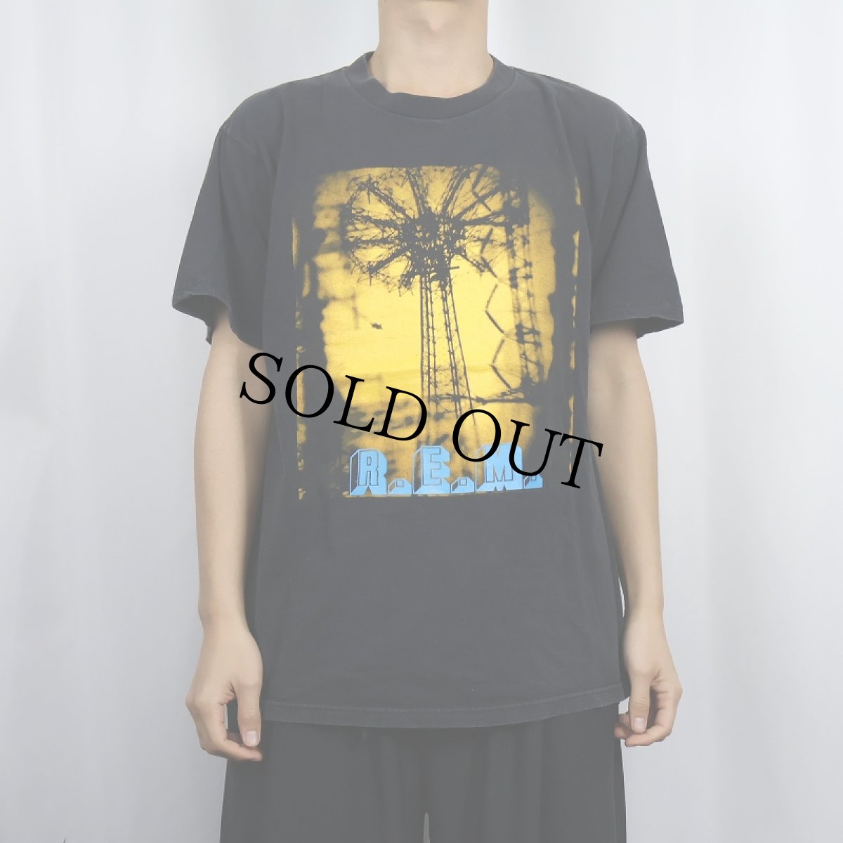 画像3: 90's R.E.M. USA製 オルタナティブロックバンドツアーTシャツ BLACK L (3)