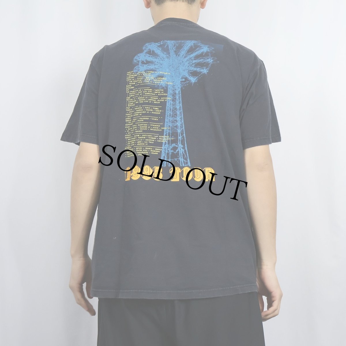 画像4: 90's R.E.M. USA製 オルタナティブロックバンドツアーTシャツ BLACK L (4)