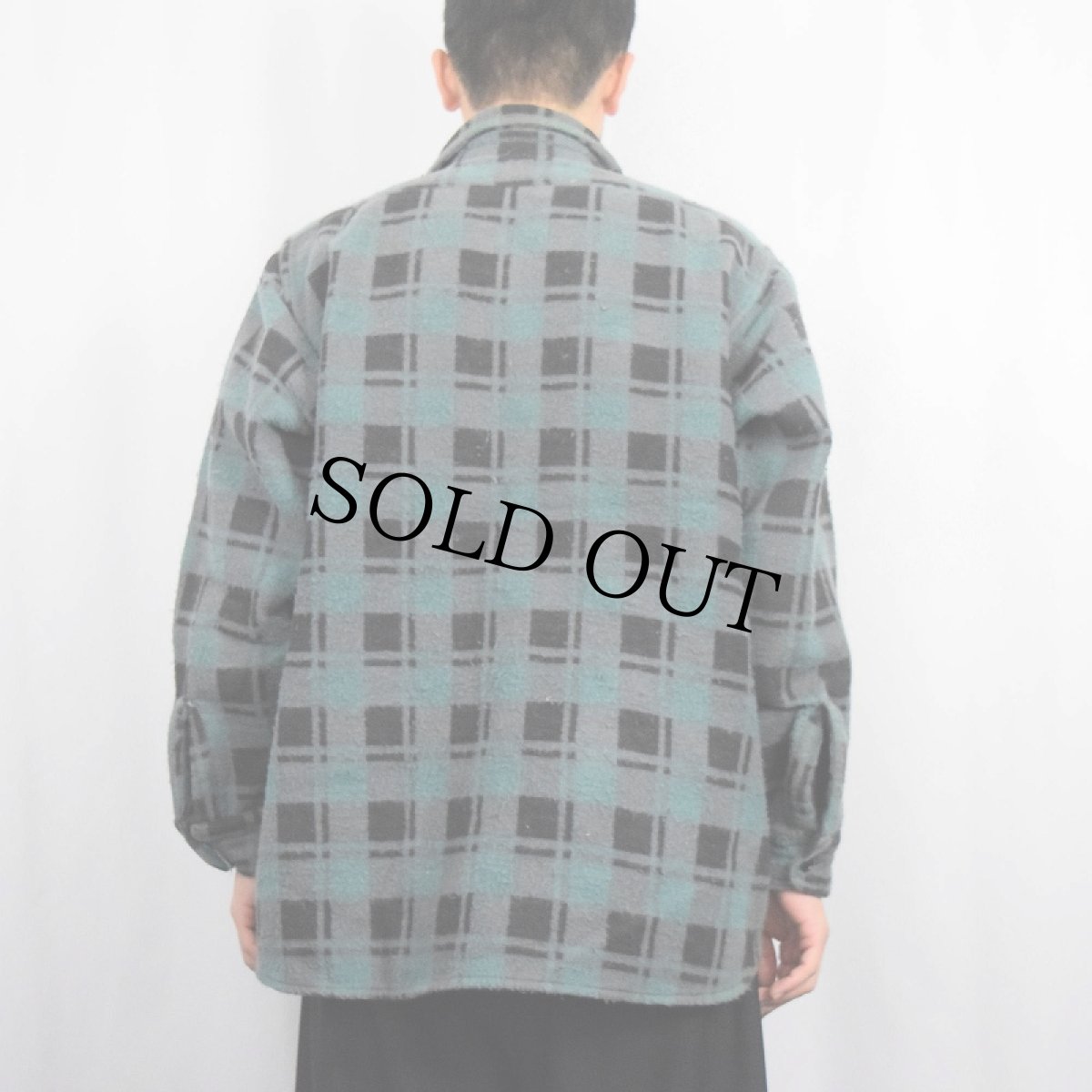 画像3: Palermo チェック柄 ヘビーネルシャツ L (3)