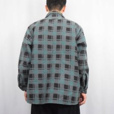 画像3: Palermo チェック柄 ヘビーネルシャツ L (3)