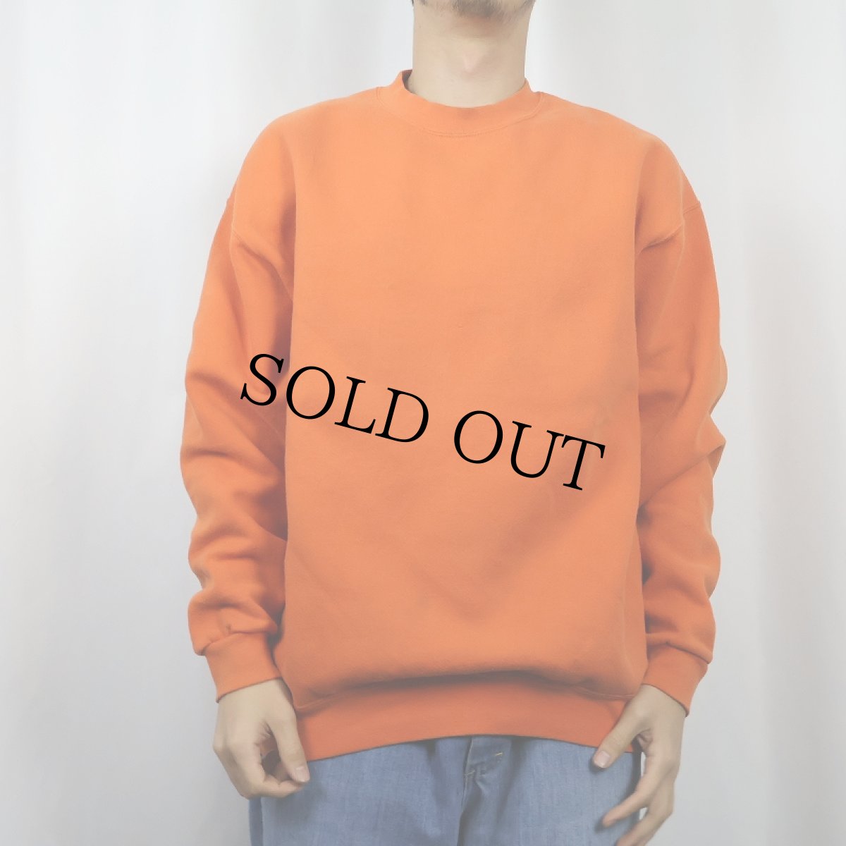 画像2: 90's Lee HEAVY WEIGHT USA製 無地スウェット L (2)