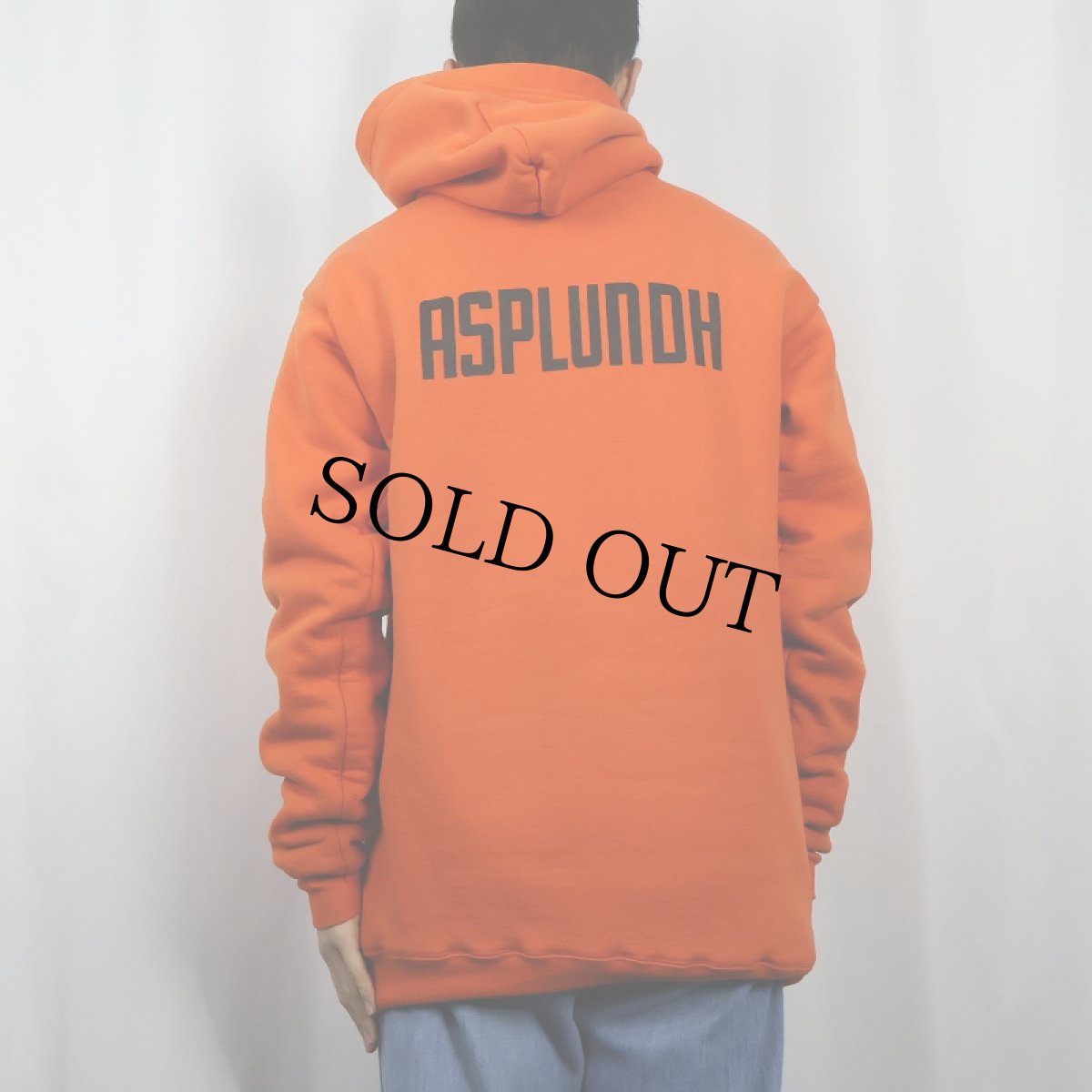 画像3: "ASPLUNDH" 企業プリント ダブルフェイス スウェットフーディー M (3)