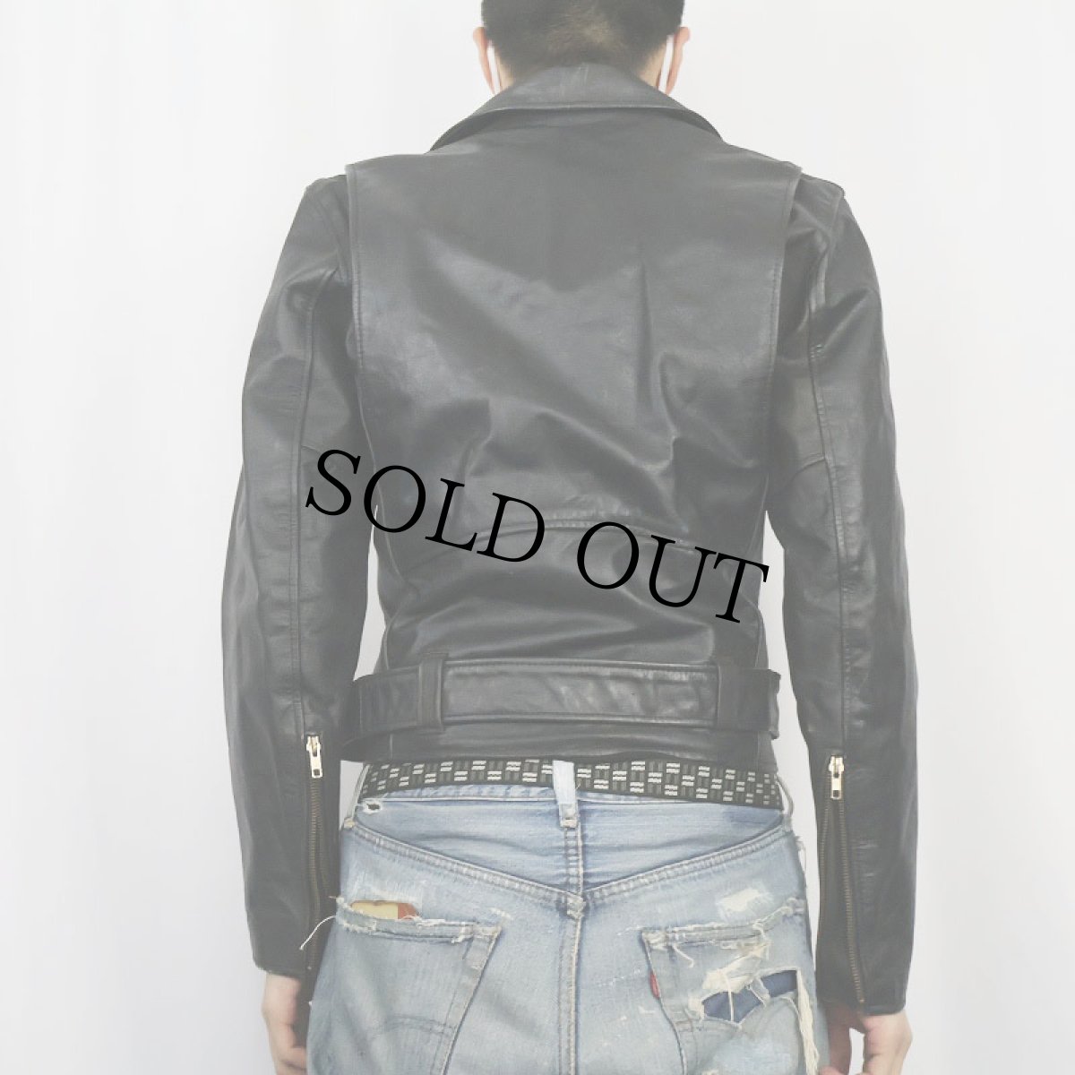 画像3: Wilsons ダブルライダースジャケット 36 (3)