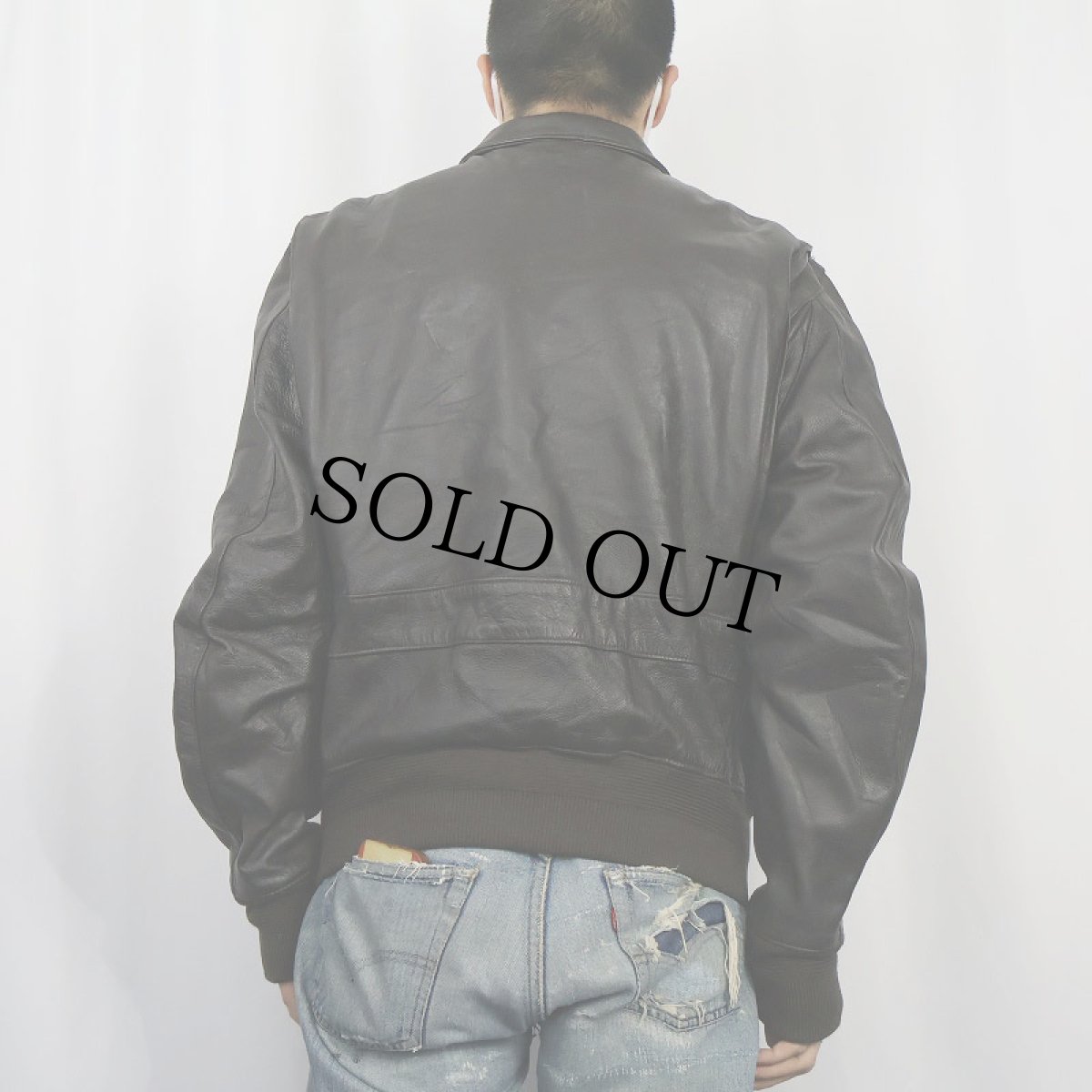 画像3: VF Solutions "A-2 TYPE" レザーフライトジャケット DARK BROWN 42 (3)