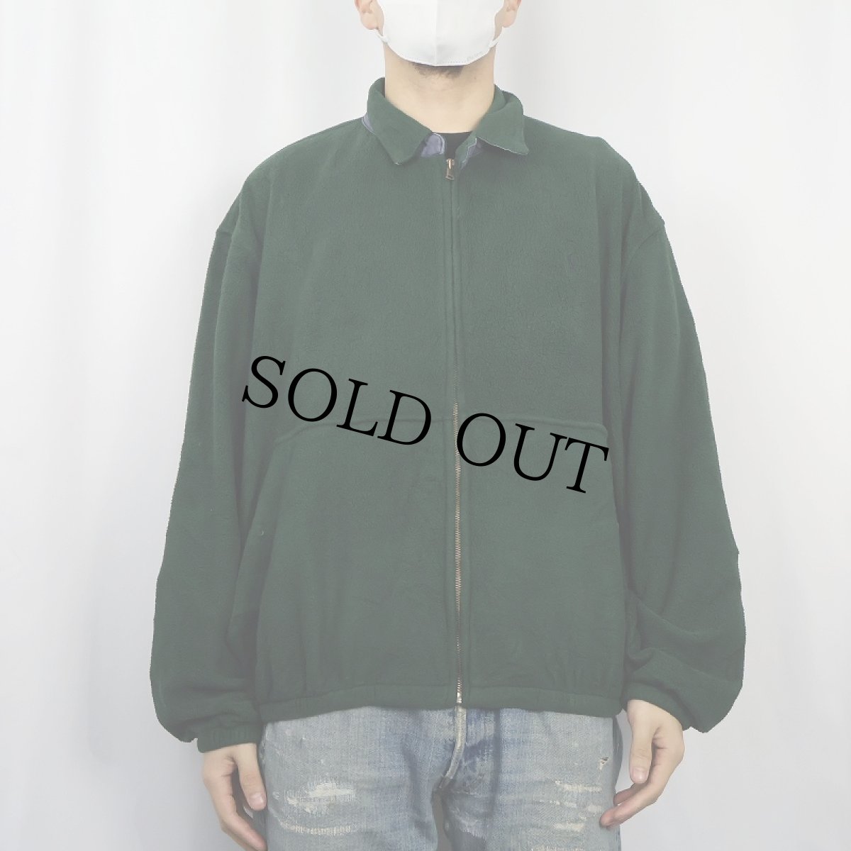 画像2: 90's POLO Ralph Lauren USA製 フリーススイングトップ XL (2)