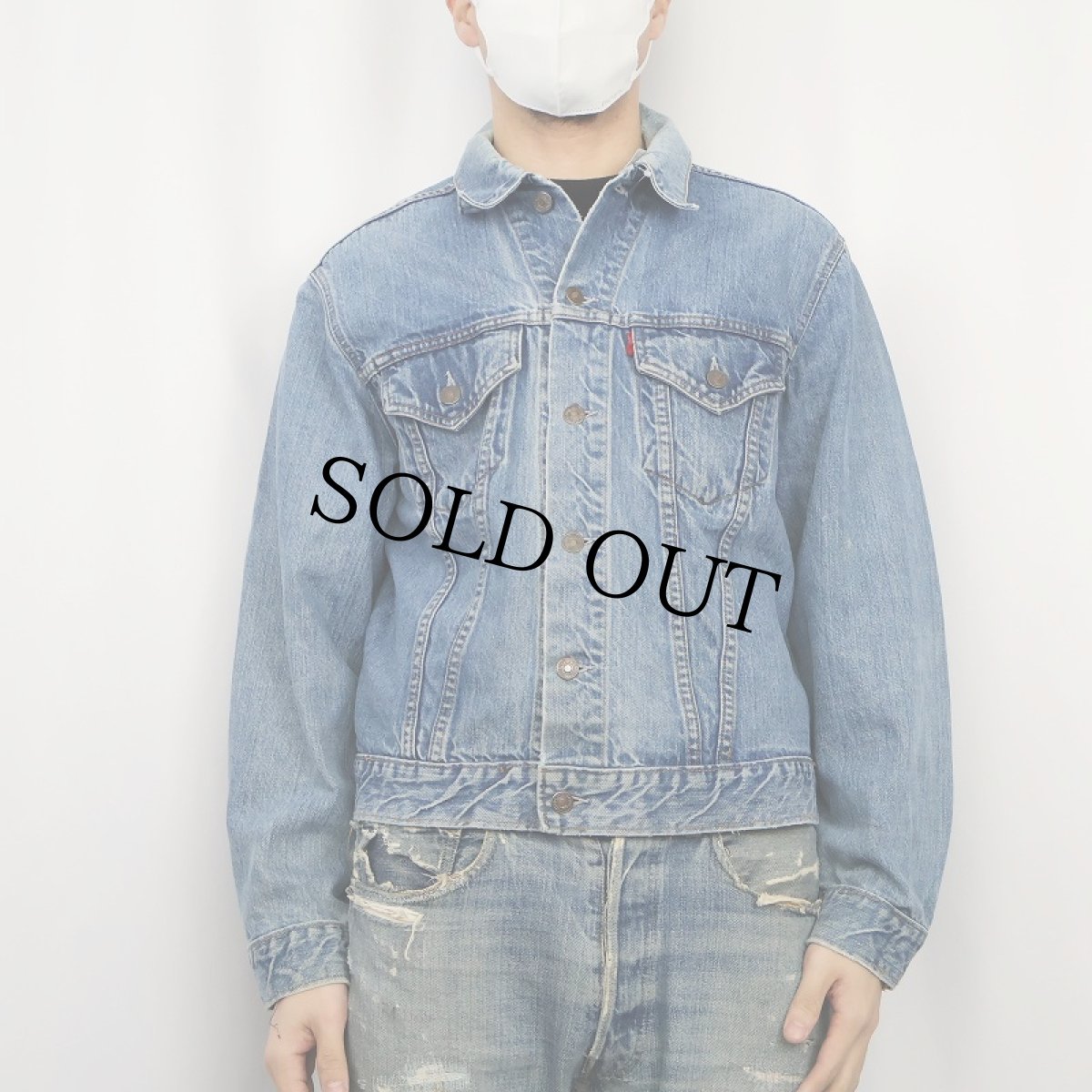 画像2: 70's LEVI'S 70505 USA製 BIGE デニムジャケット (2)