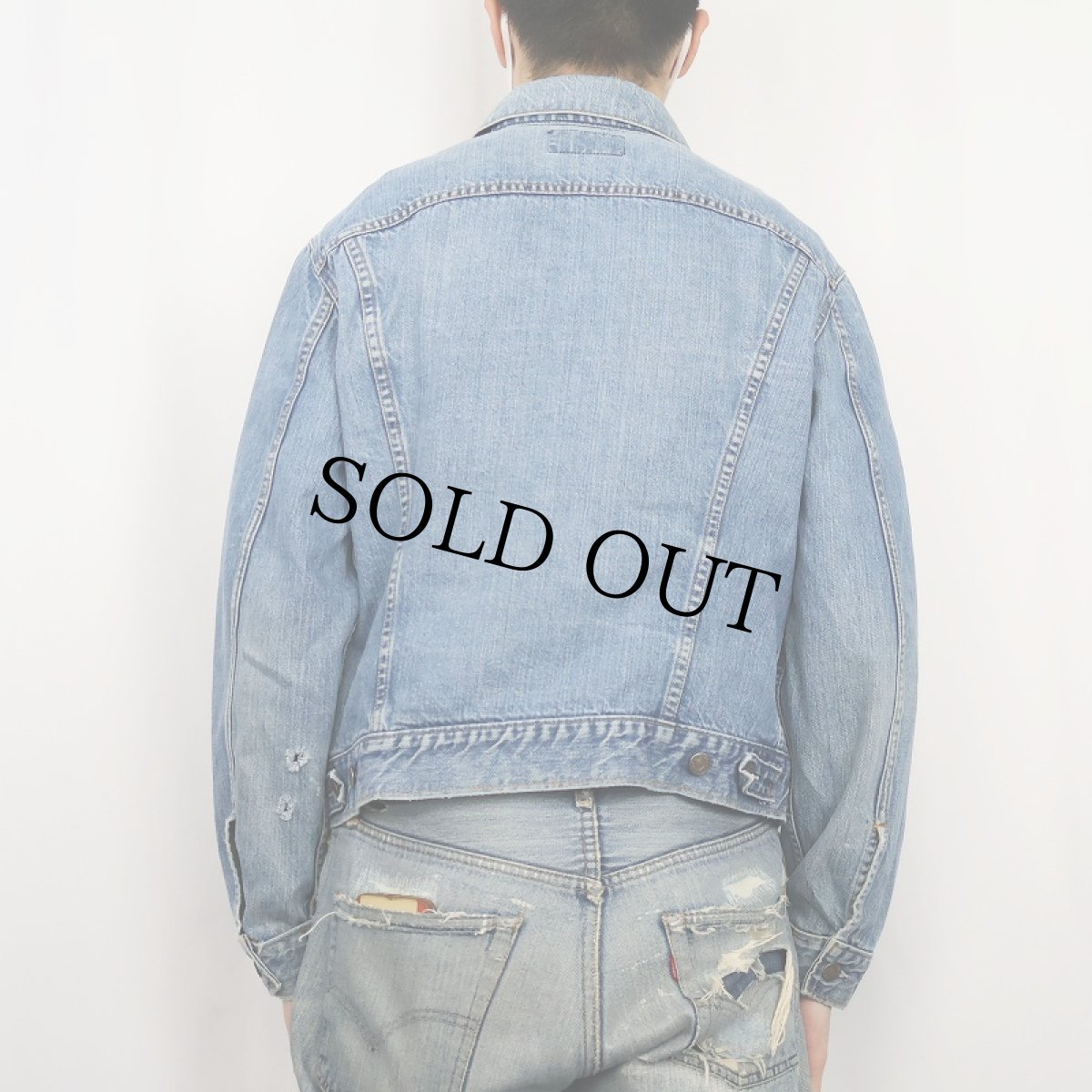 画像3: 70's LEVI'S 70505 USA製 BIGE デニムジャケット (3)