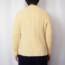 画像3: 【SALE】 ウールアランニットカーディガン (3)