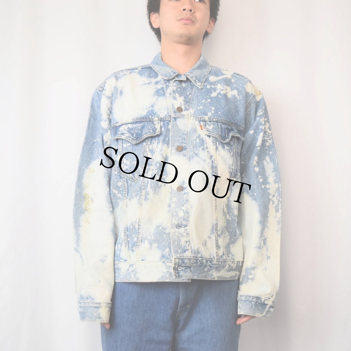 画像2: Levi's 75505-0212 CANADA製 タイダイ デニムジャケット 50 (2)
